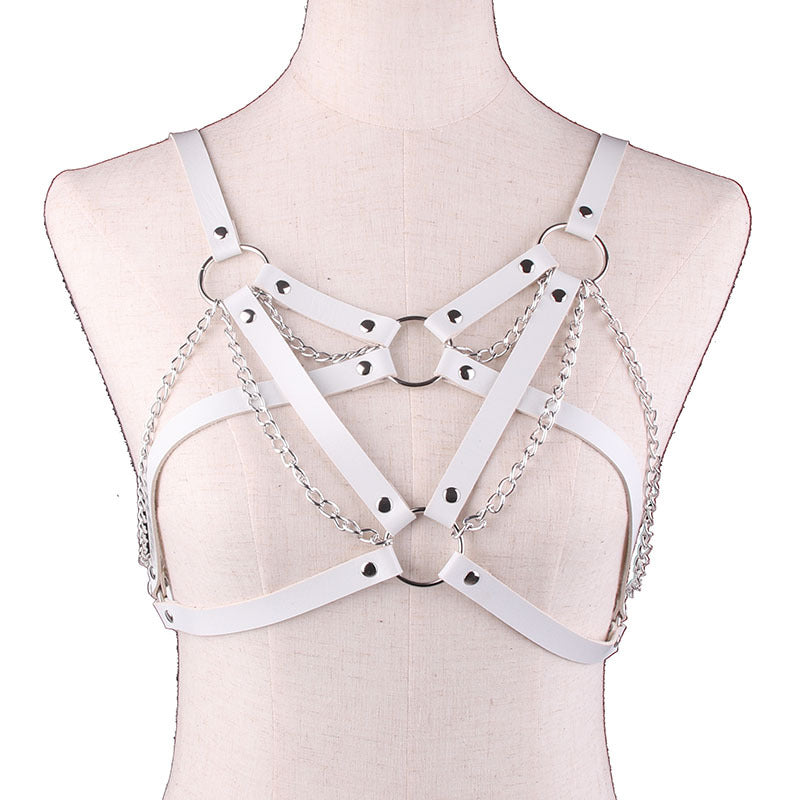 Ascend Vegan Leather Harness Top