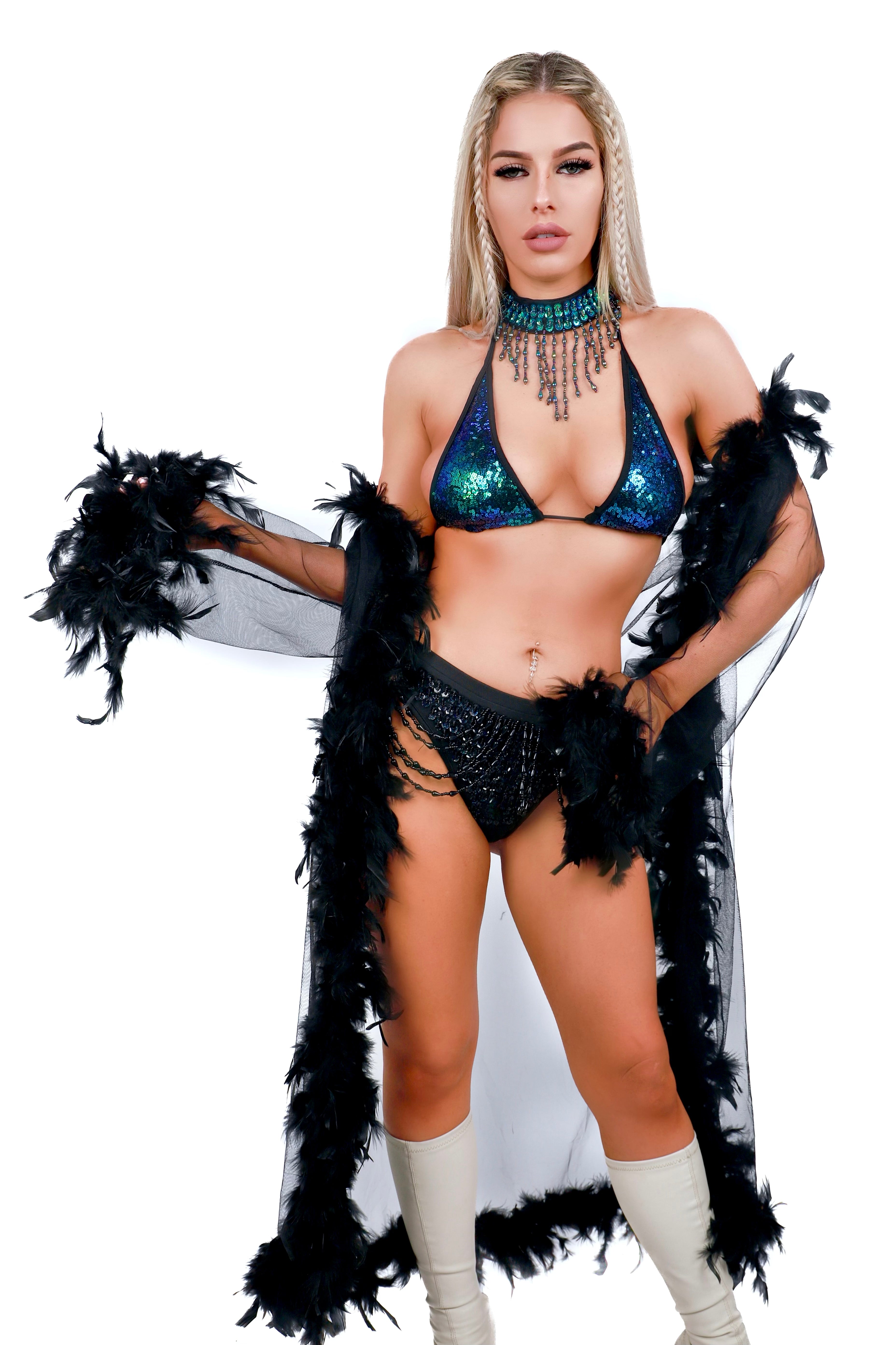 FULL OUTFIT- Black Emerald Diva (4 pcs)