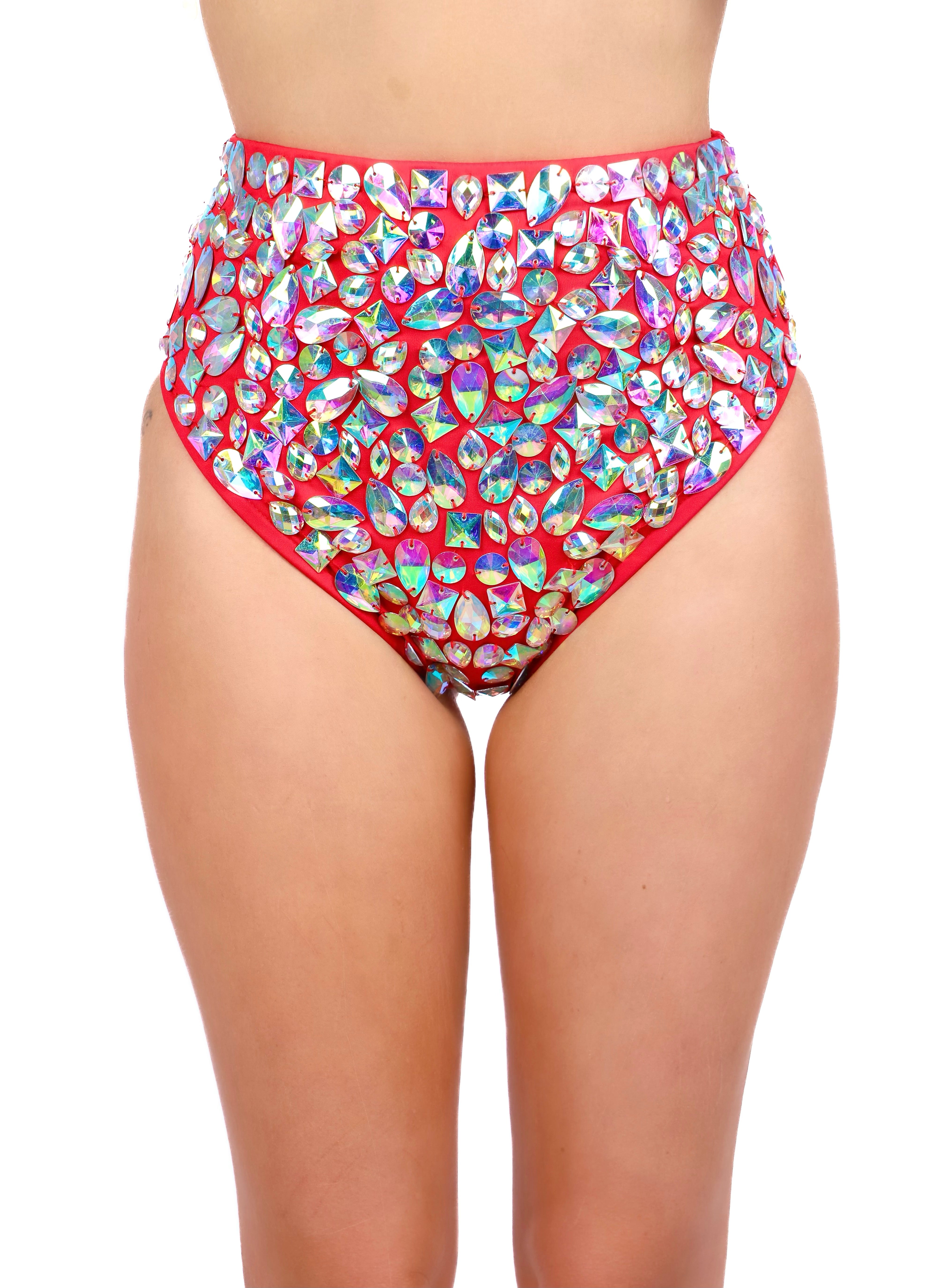 Ruby Iridescent Gem Bottoms
