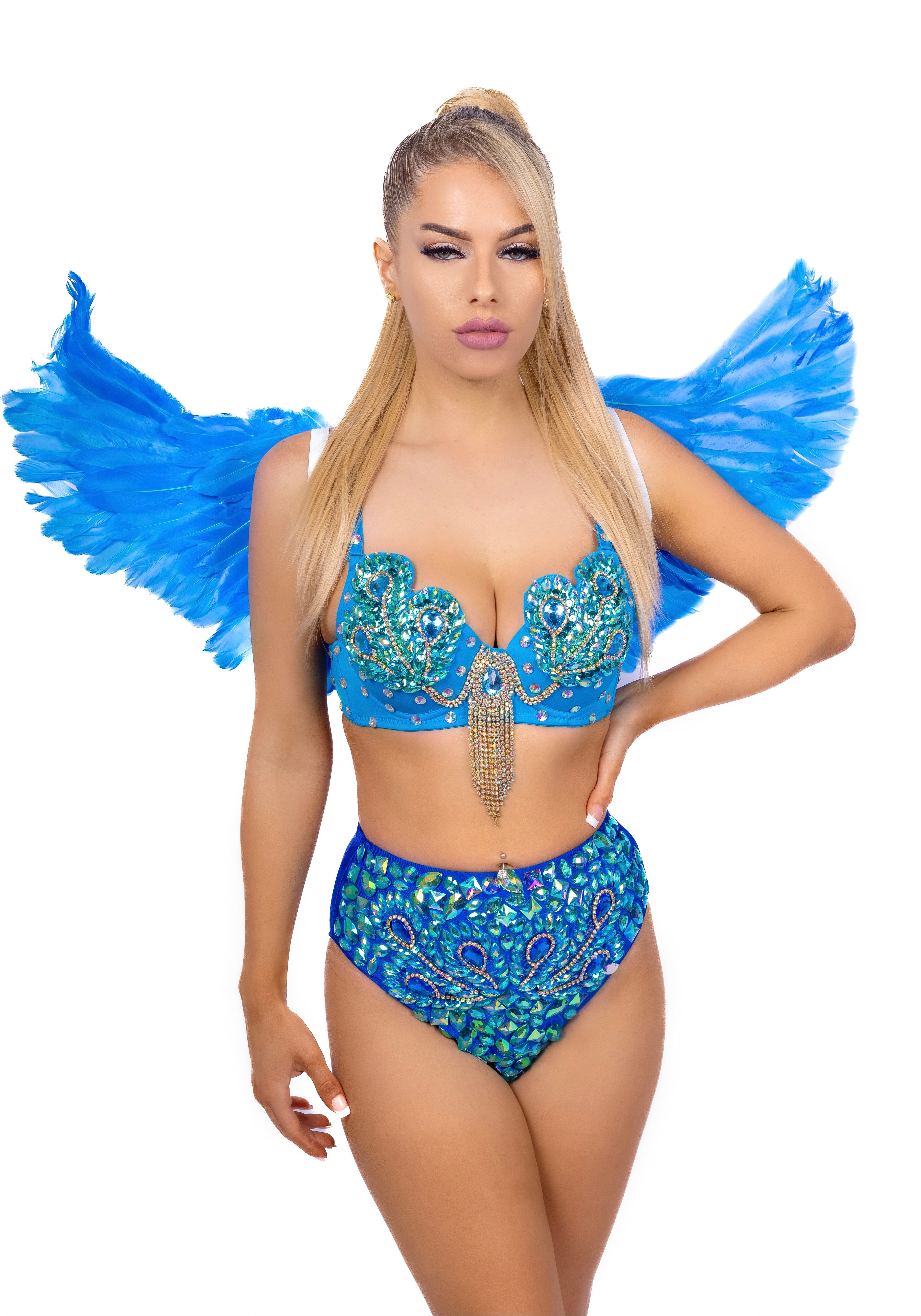 Ocean Blue Angel Wings