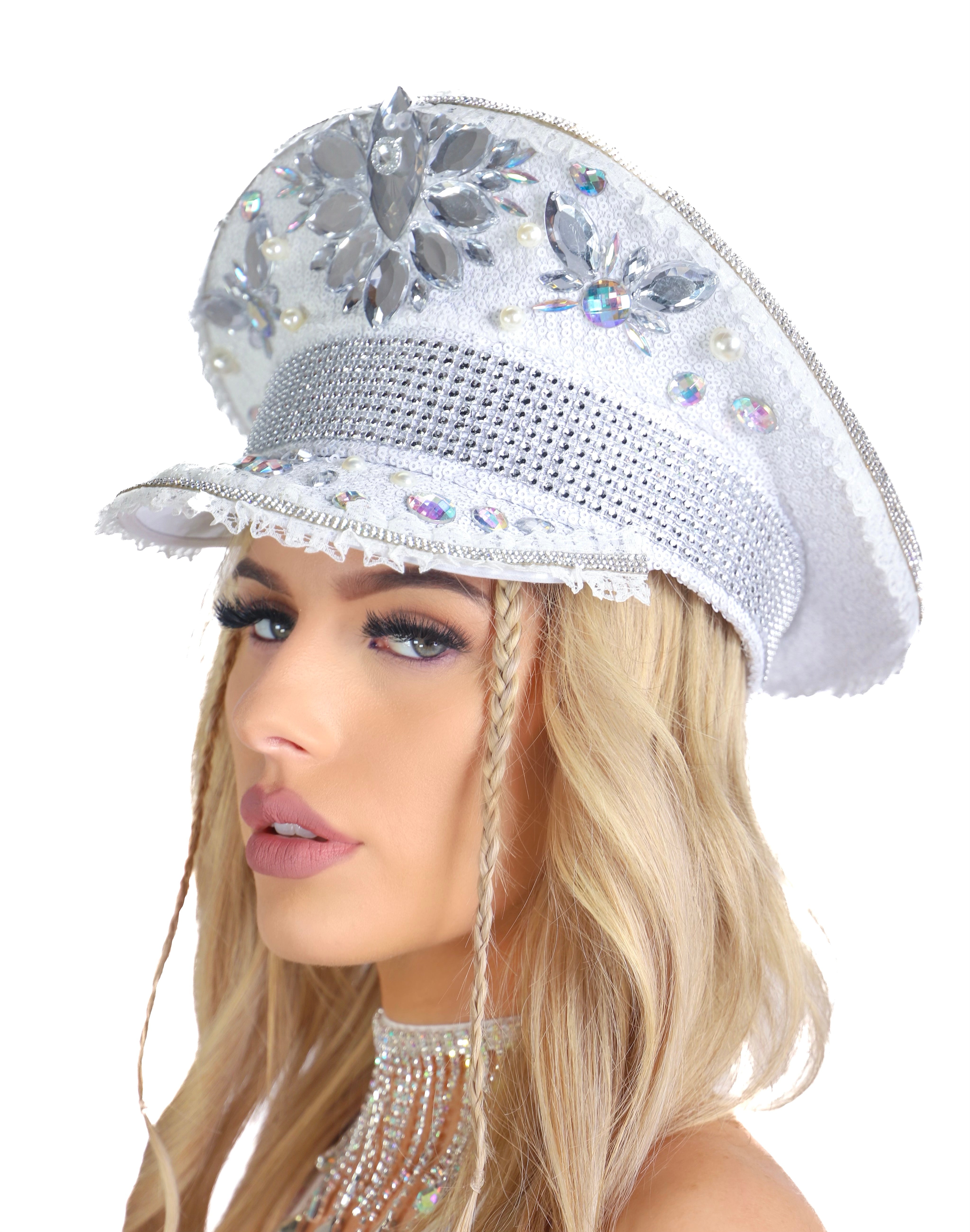 Moonlight Rhinestone Festival Hat