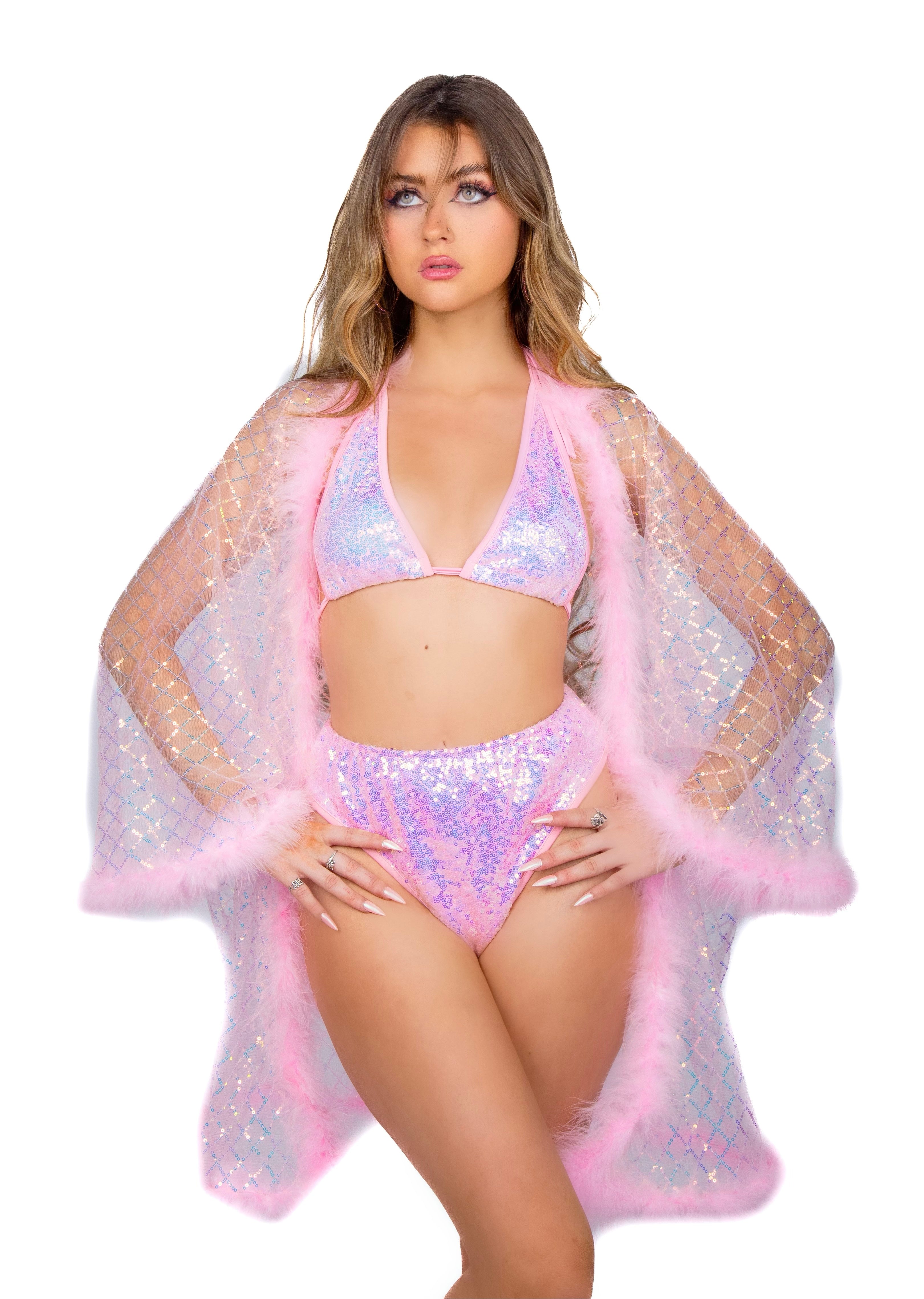 Fuzzy Kimono - Candy Dreams