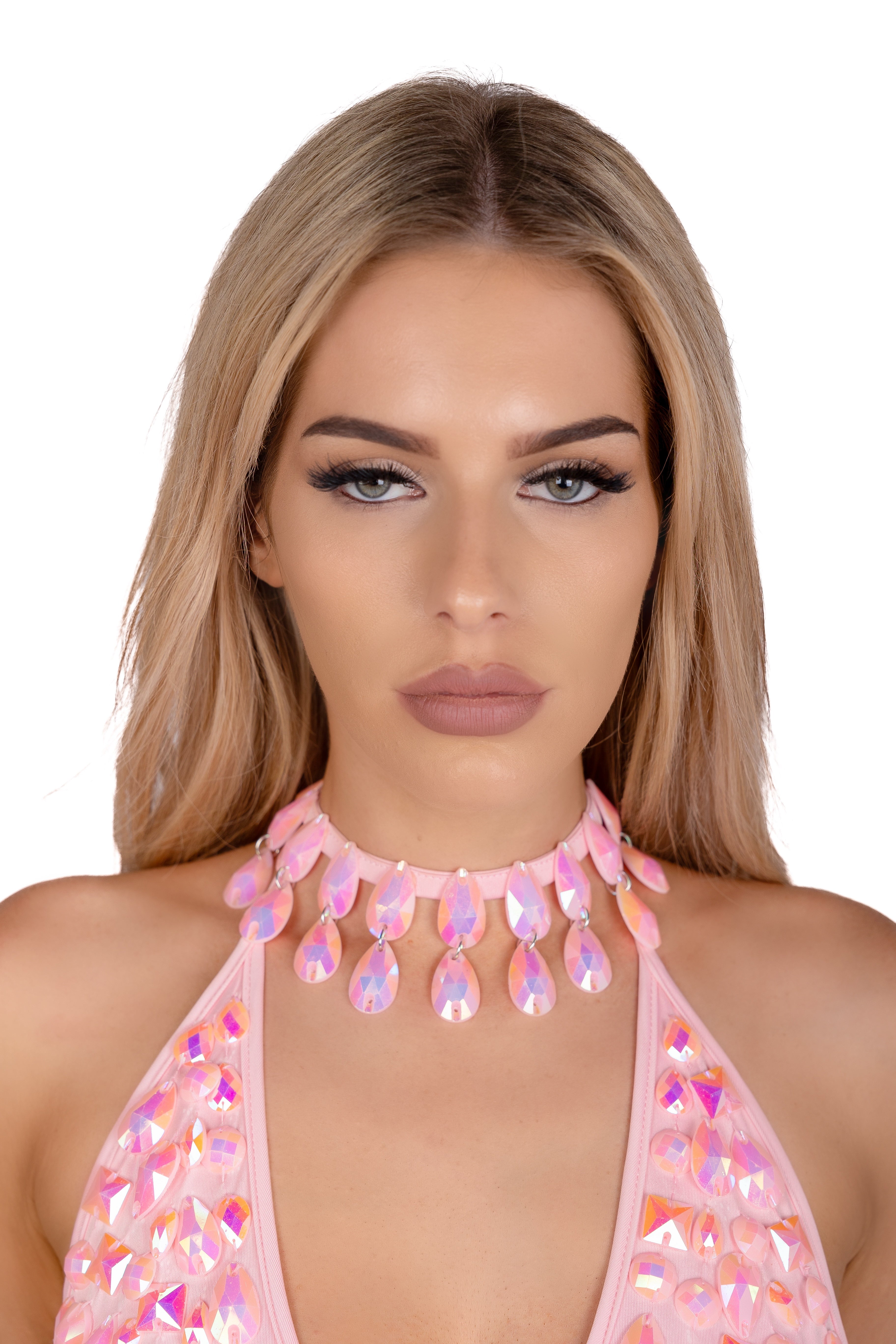 Pink Pixie Gem Necklace