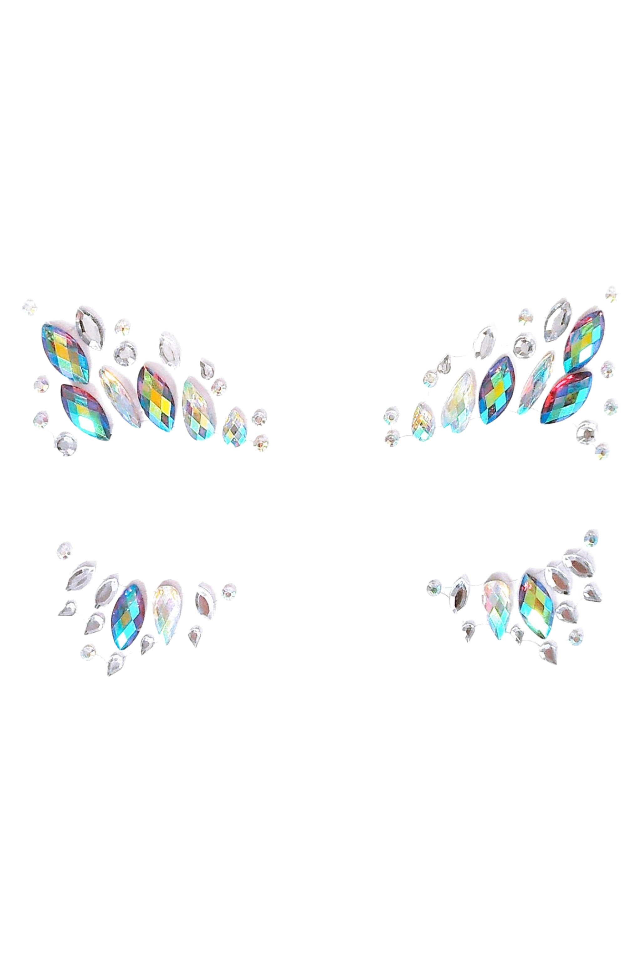 Mermaid Goddess Rhinestone Crystal Face Jewels