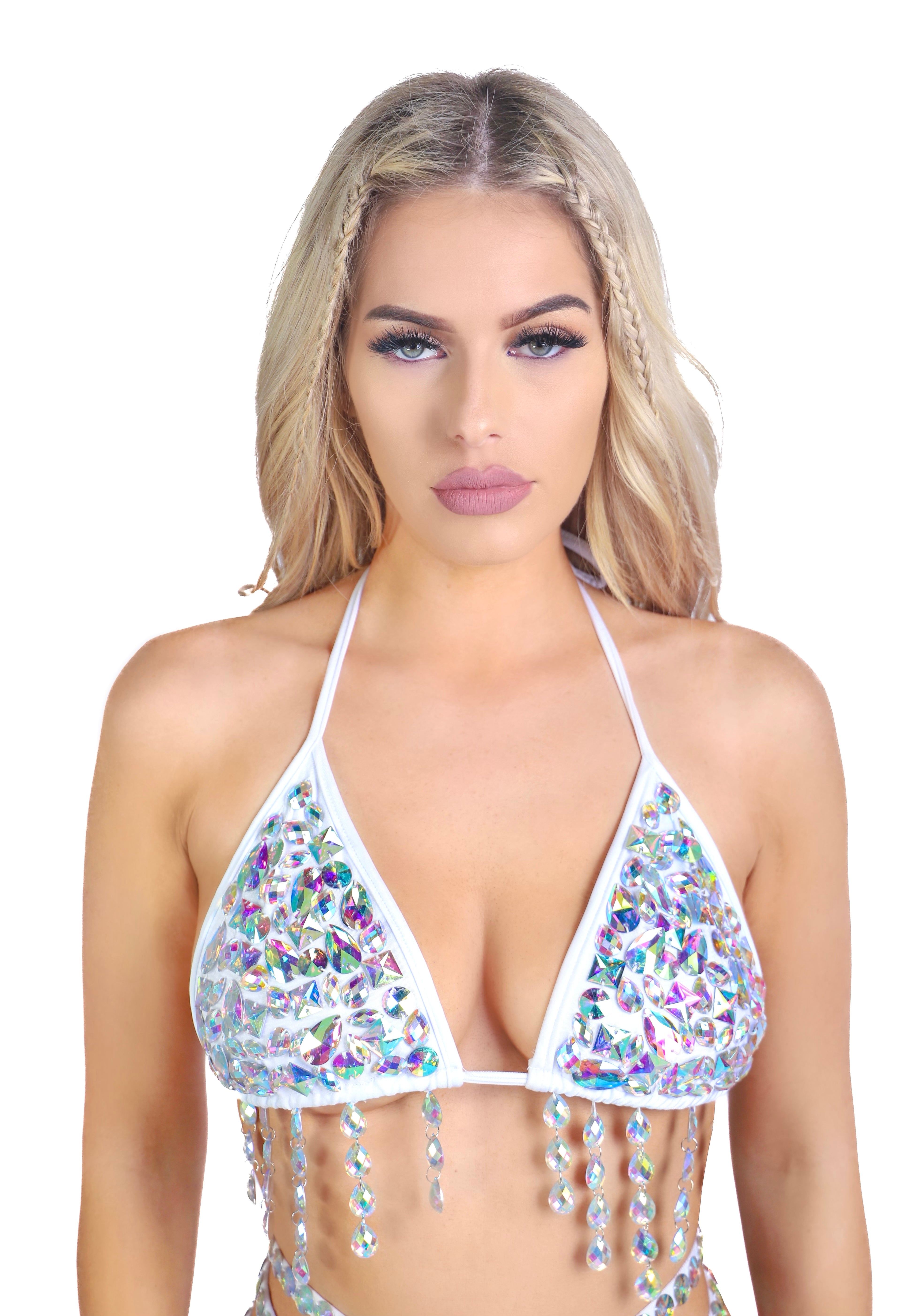Angel Aura Rhinestone Carnival Top