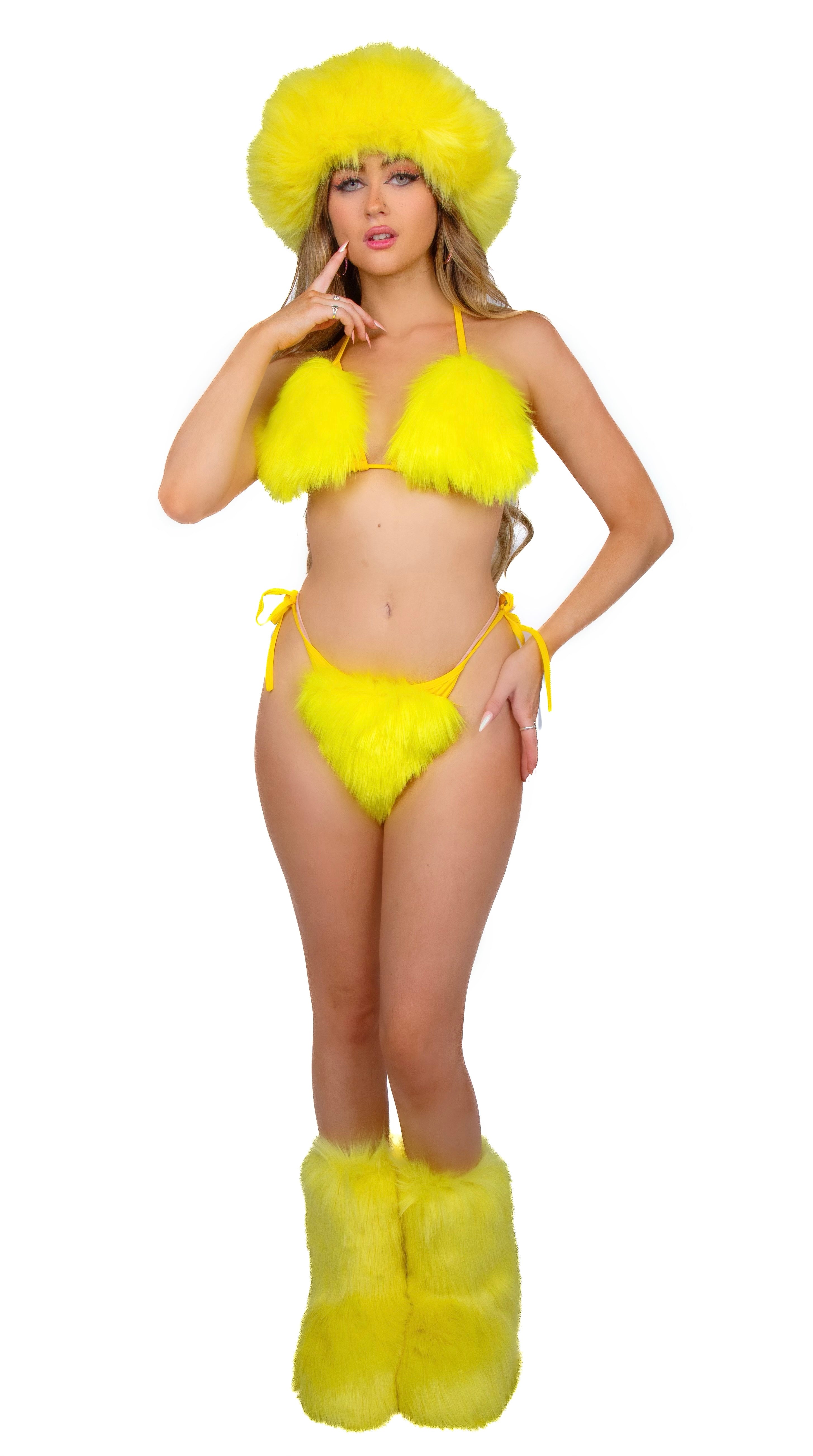 FULL OUTFIT - Tweety Fuzzy Yellow (4 pcs)