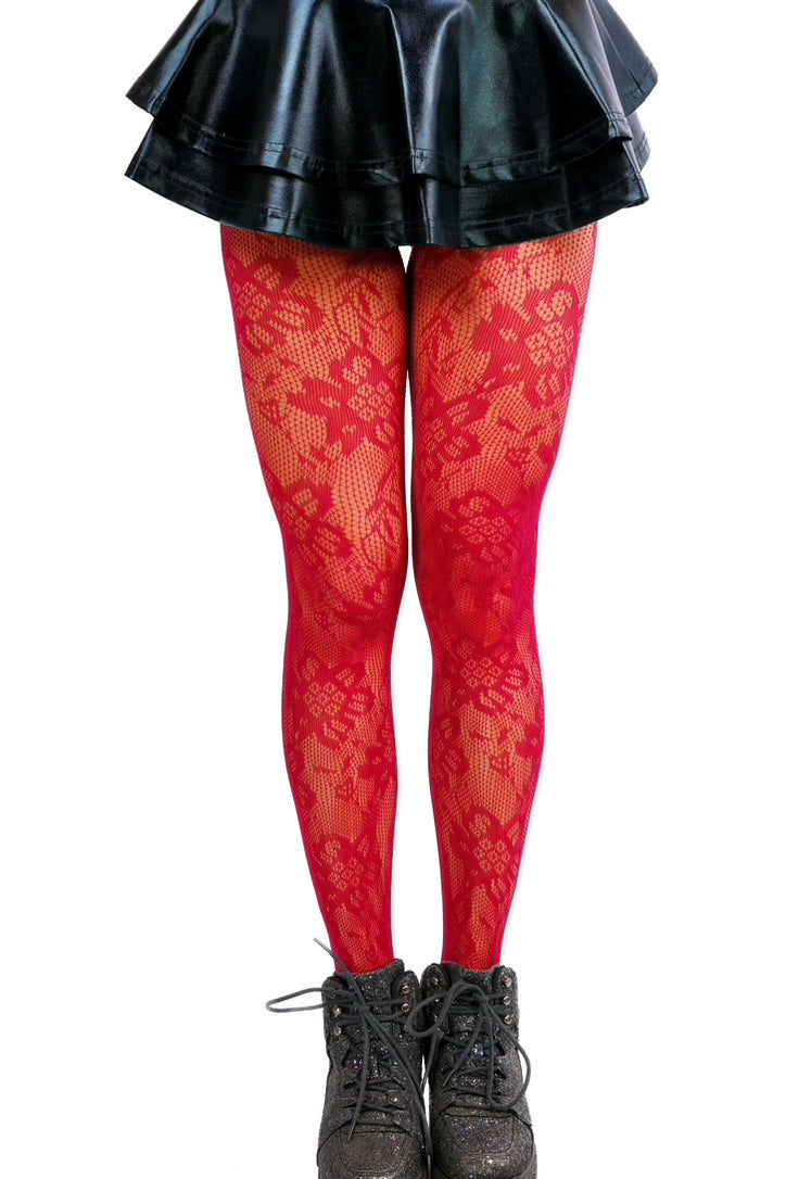 Red Lace Stockings