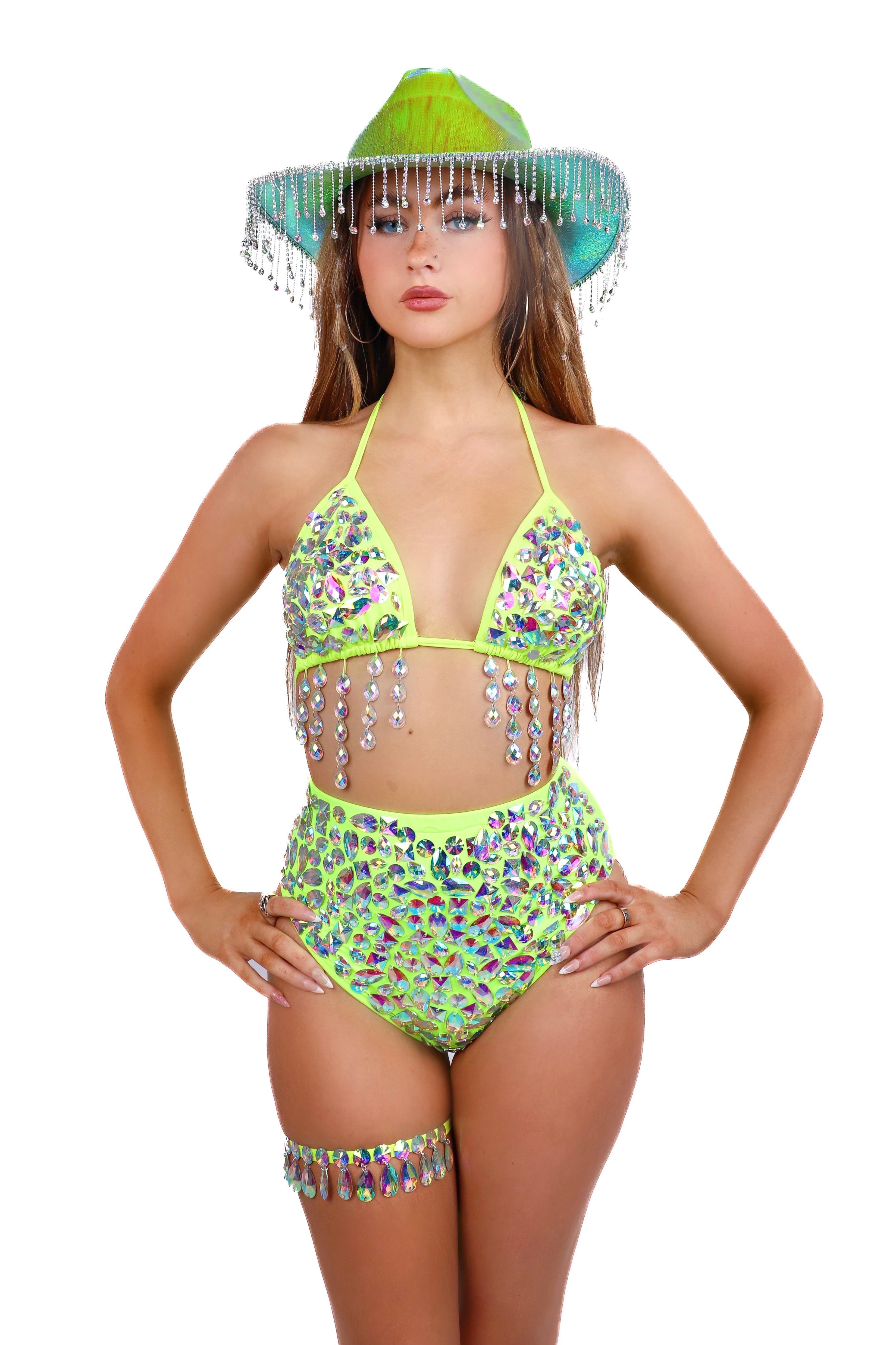 FULL OUTFIT- Neon Cowgirl (4 pcs)