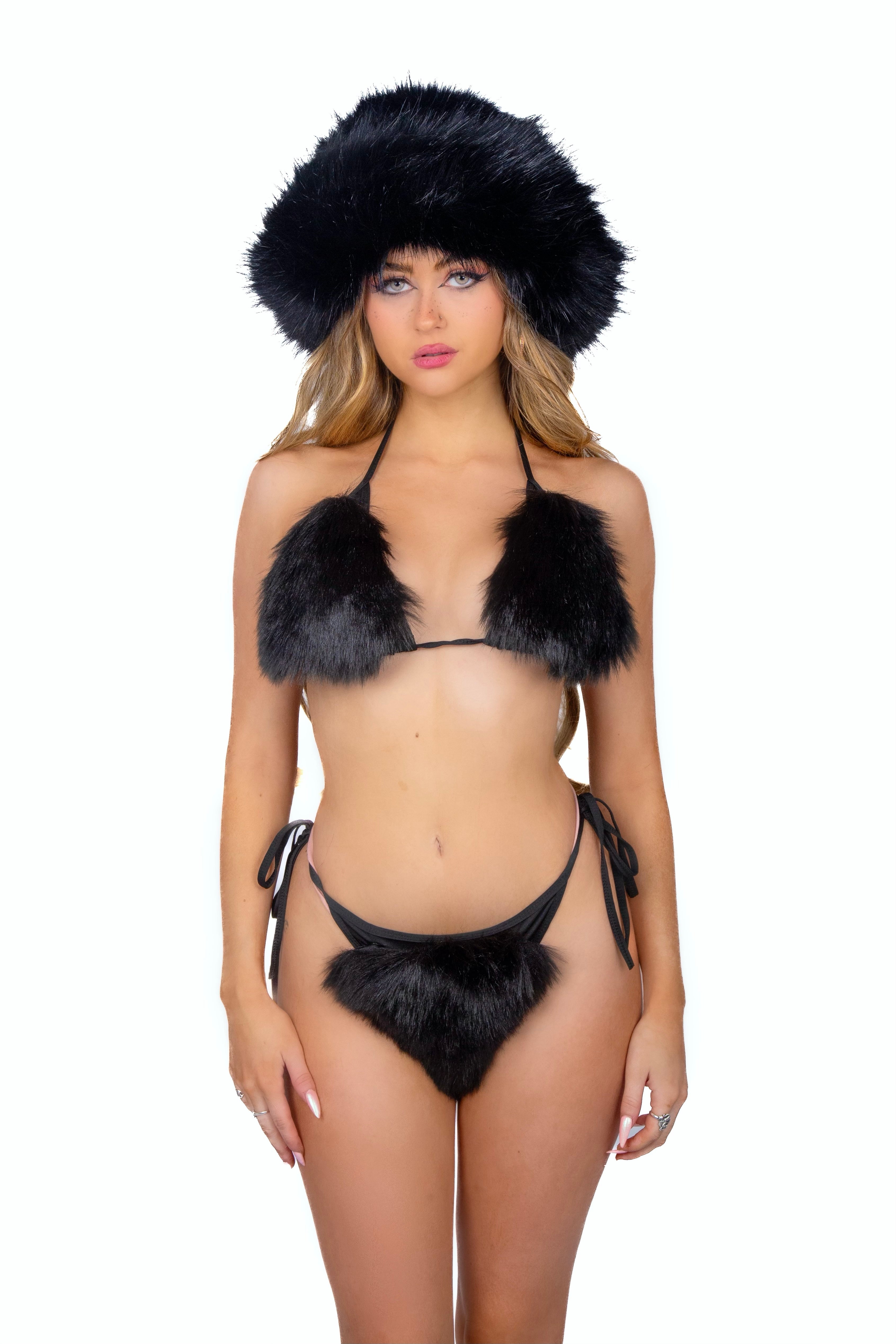 FULL OUTFIT- Fuzzy Black (3 pcs)