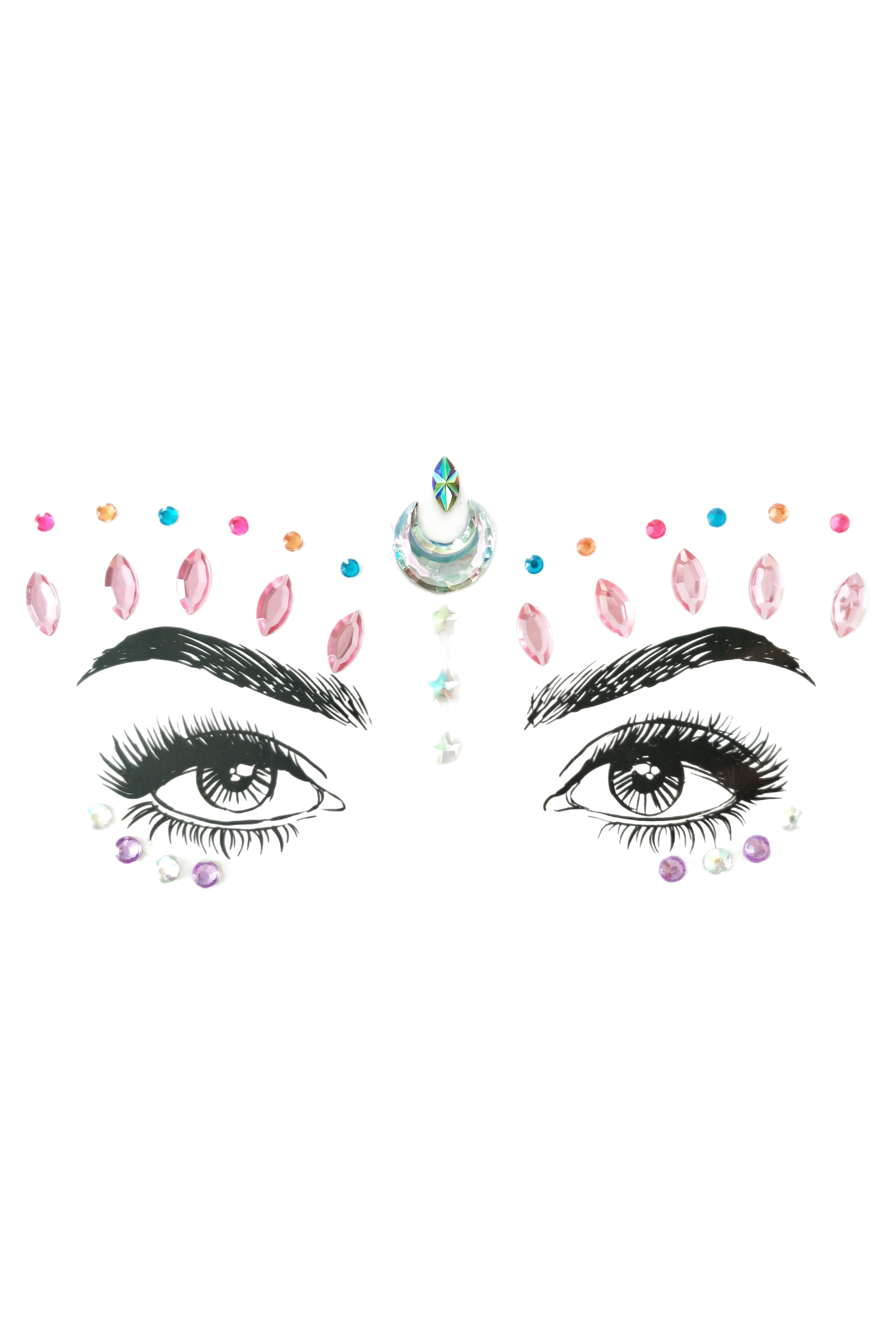 Moon Dust Rhinestone Crystal Face Jewels