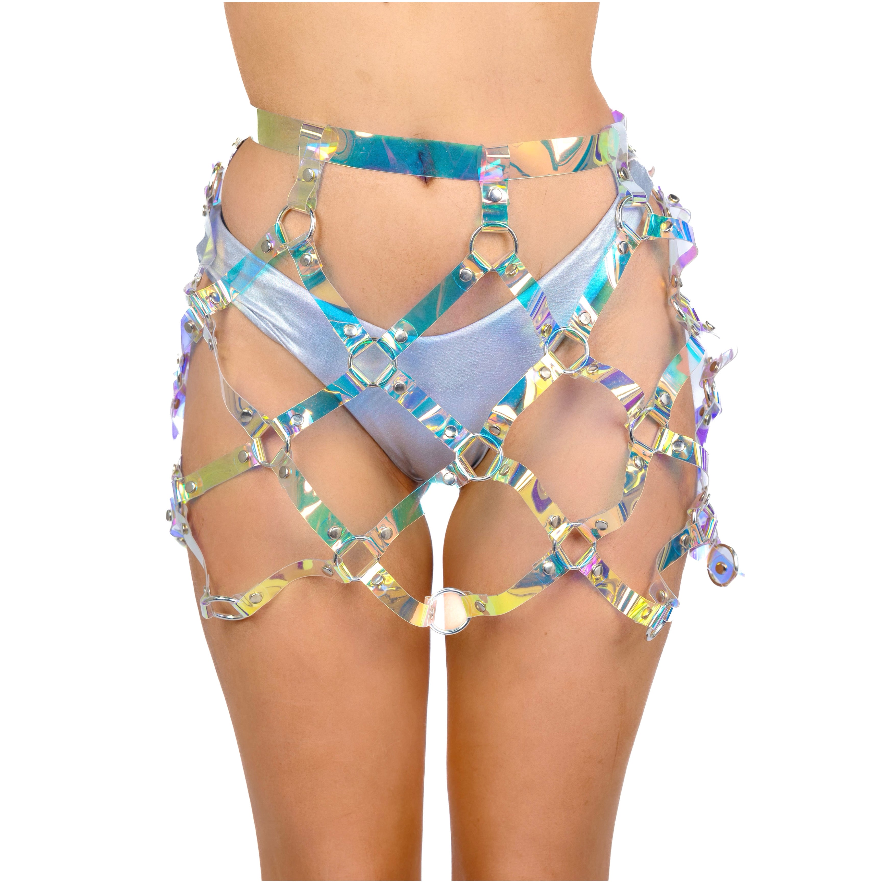 Mermaid Holographic Harness Skirt