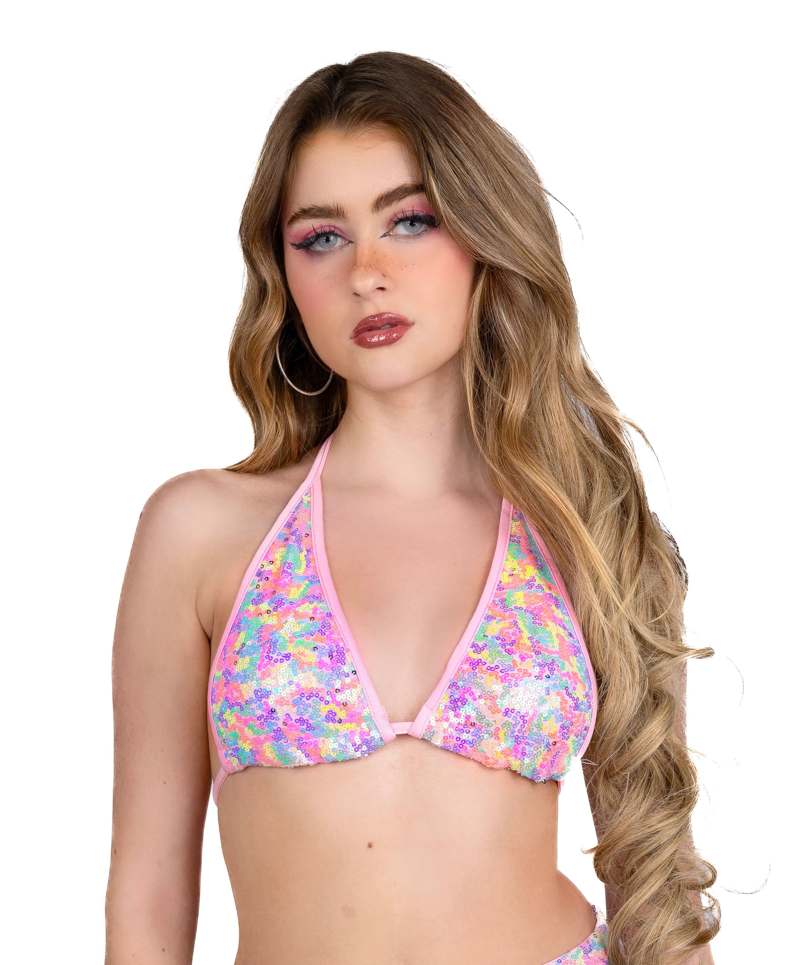 Candy Goddess Sequin Top
