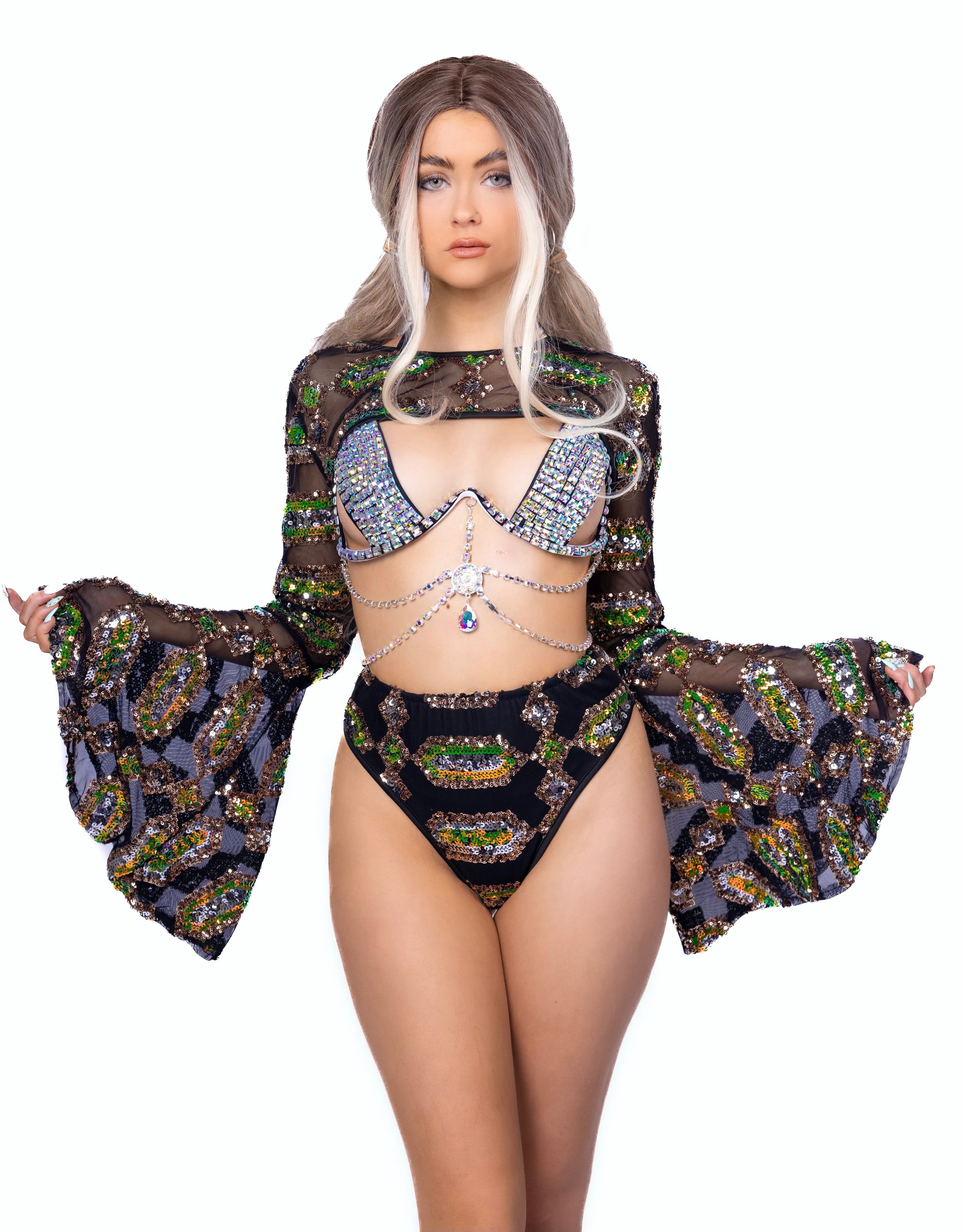 FULL OUTFIT- Cosmic Emerald (3 pcs)