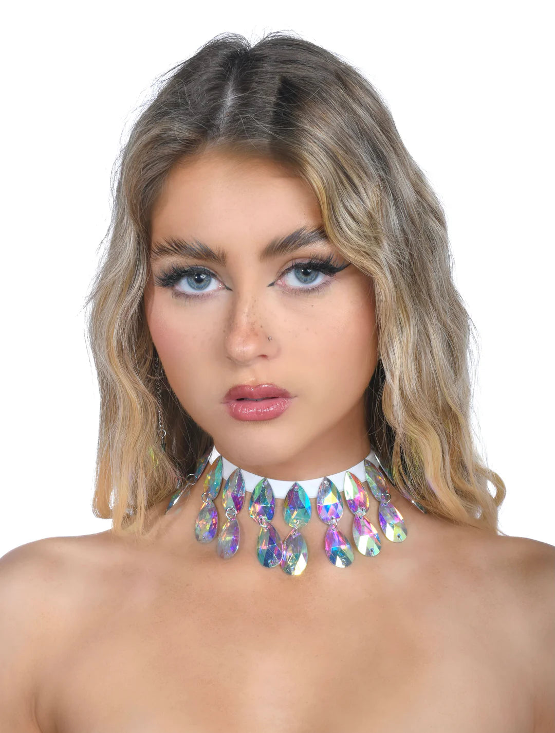 Iridescent Gem Necklace