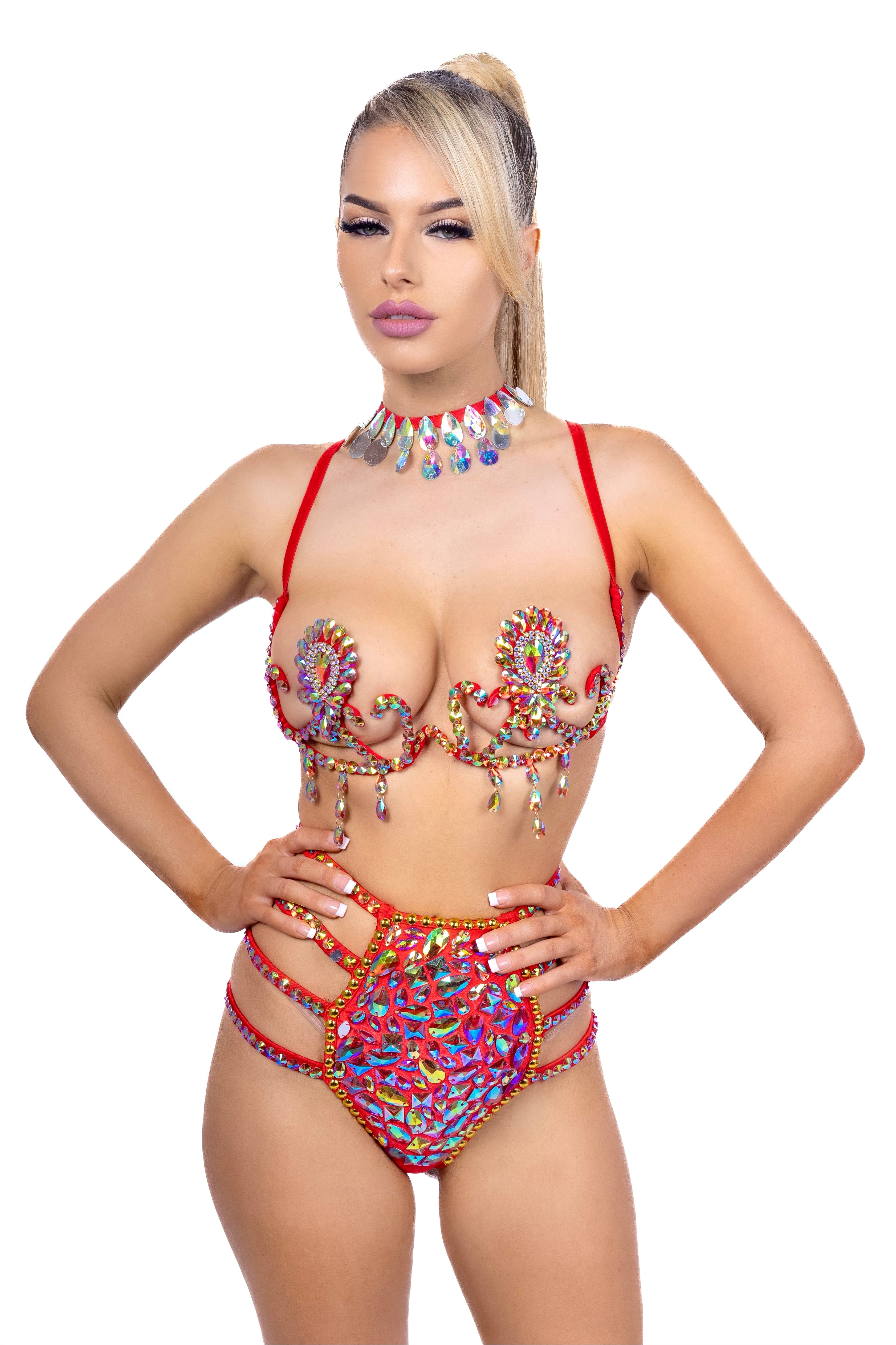 FULL OUTFIT- Red Daisy