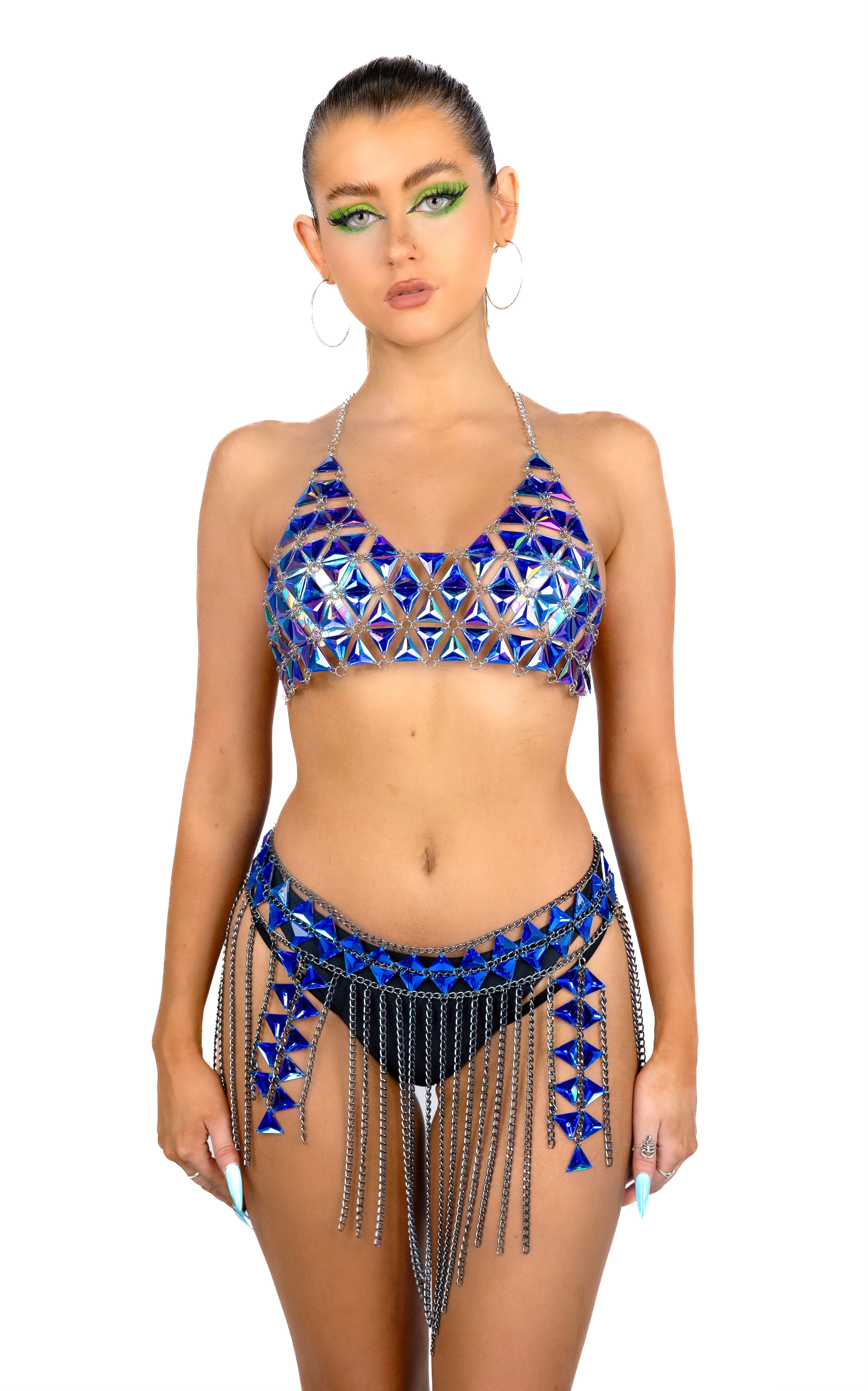 Royal Blue Pyramid Jewelry Top