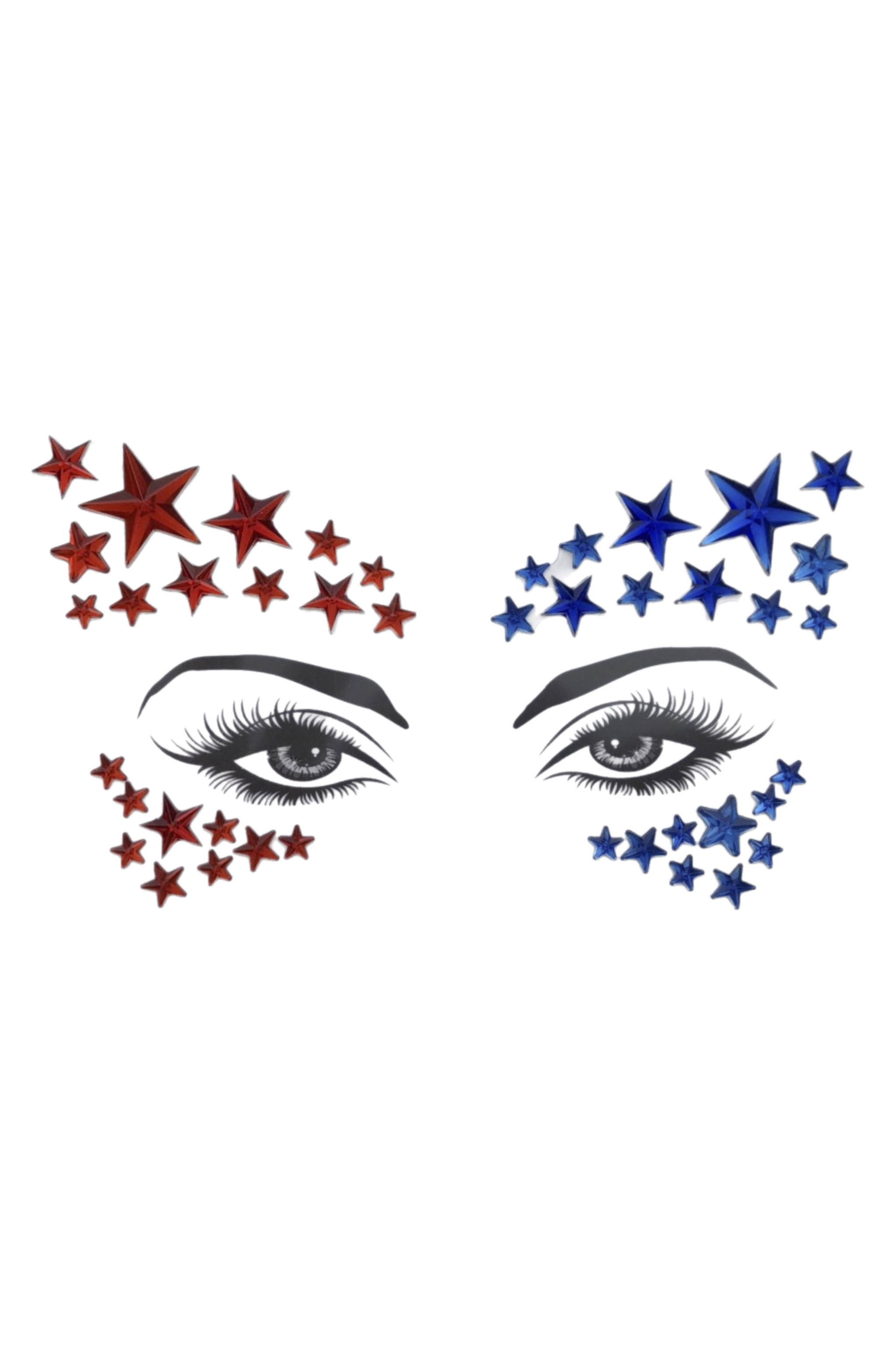 Great America Rhinestone Crystal Face Jewels