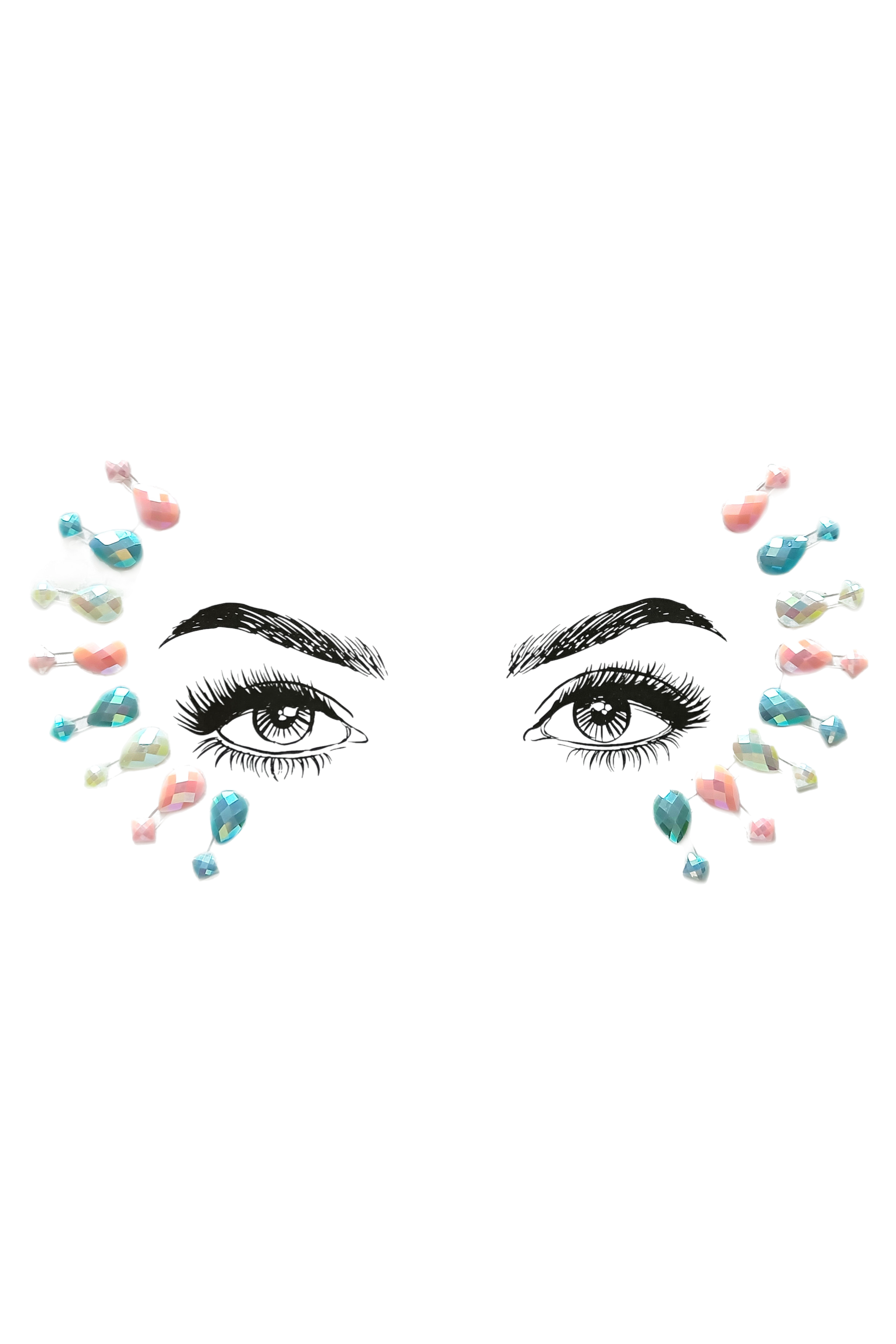 Ice Cream Rhinestone Crystal Face Jewels