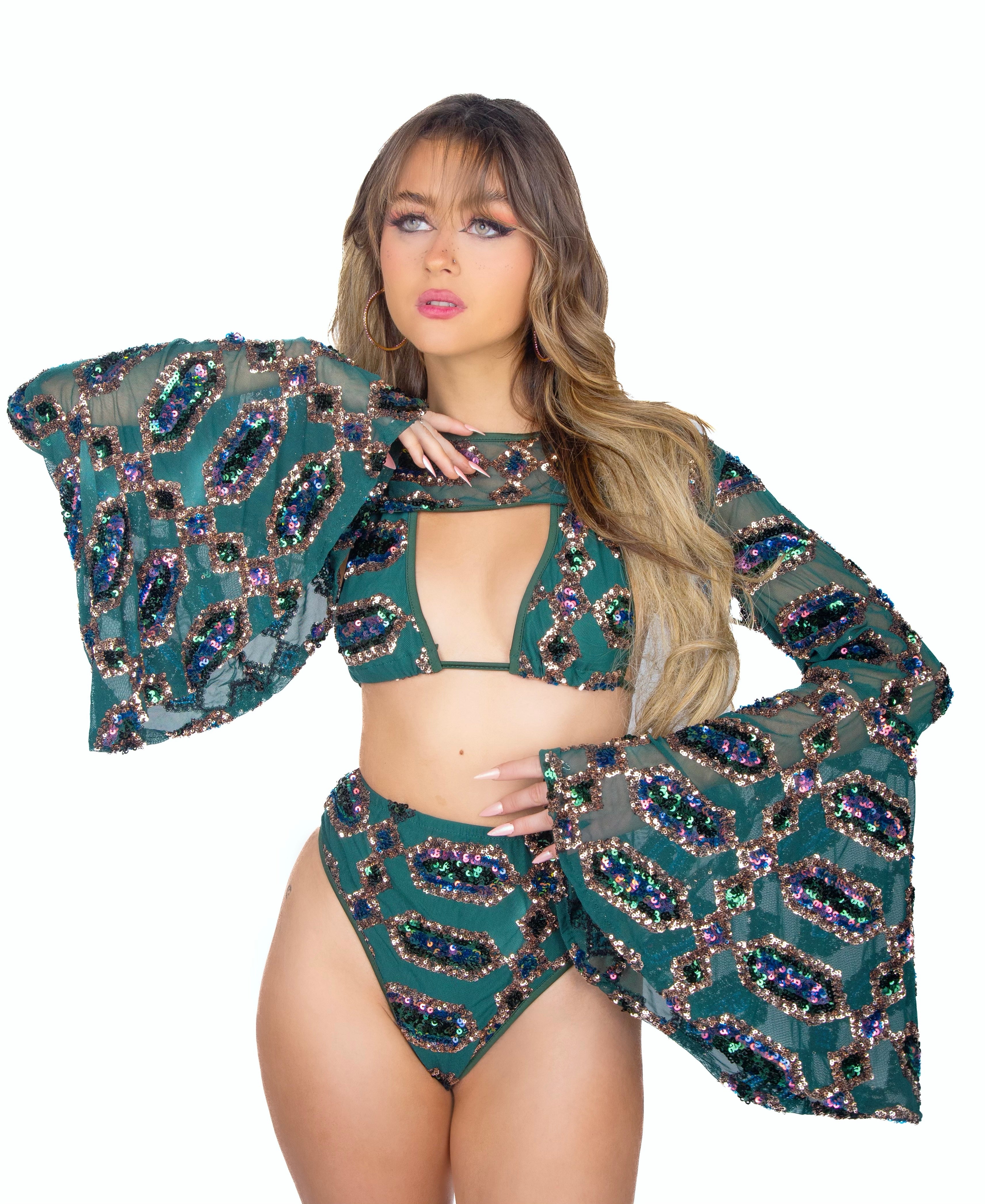 Emerald Jade Goddess Arm Sleeves