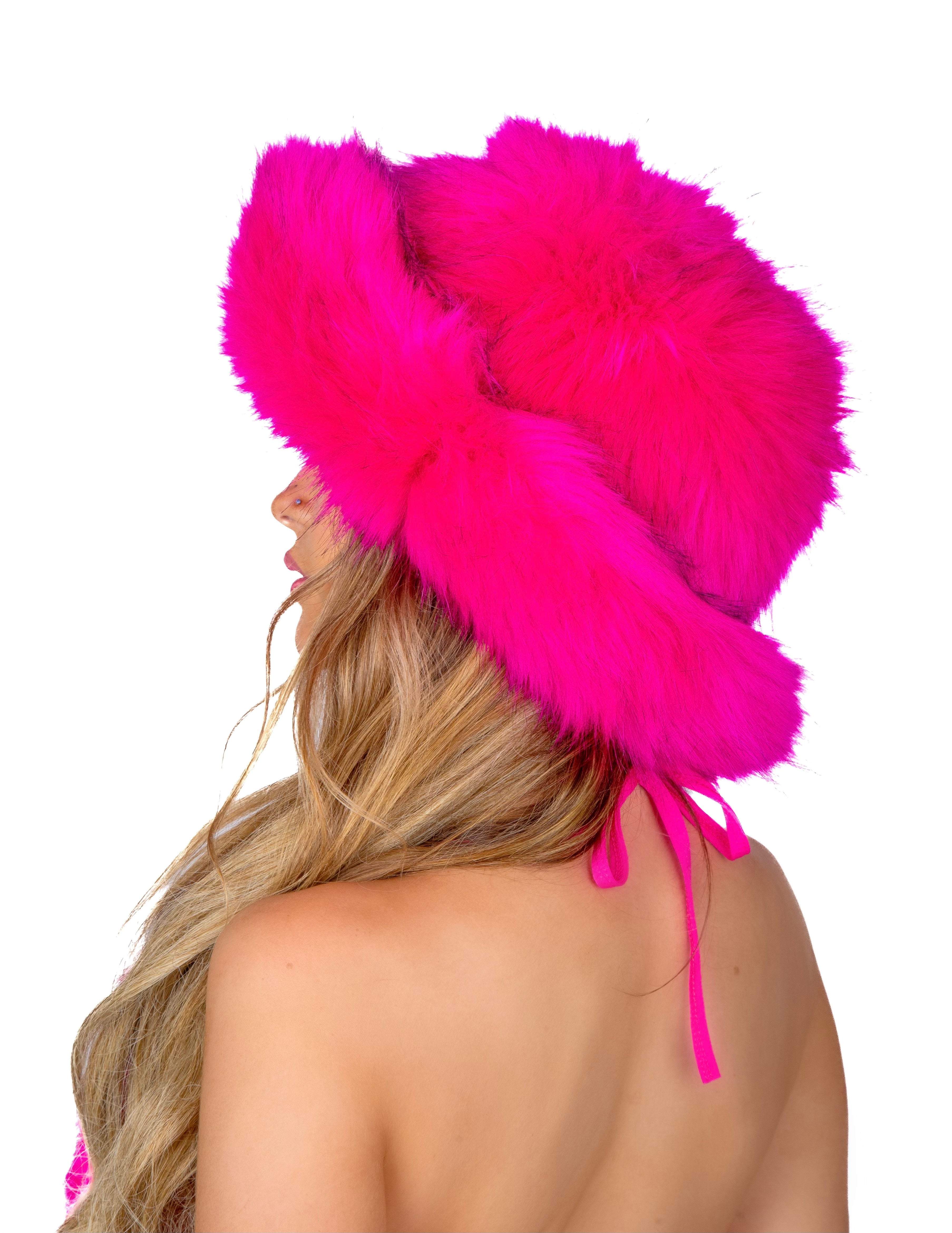Hot Pink Fuzzy Hat