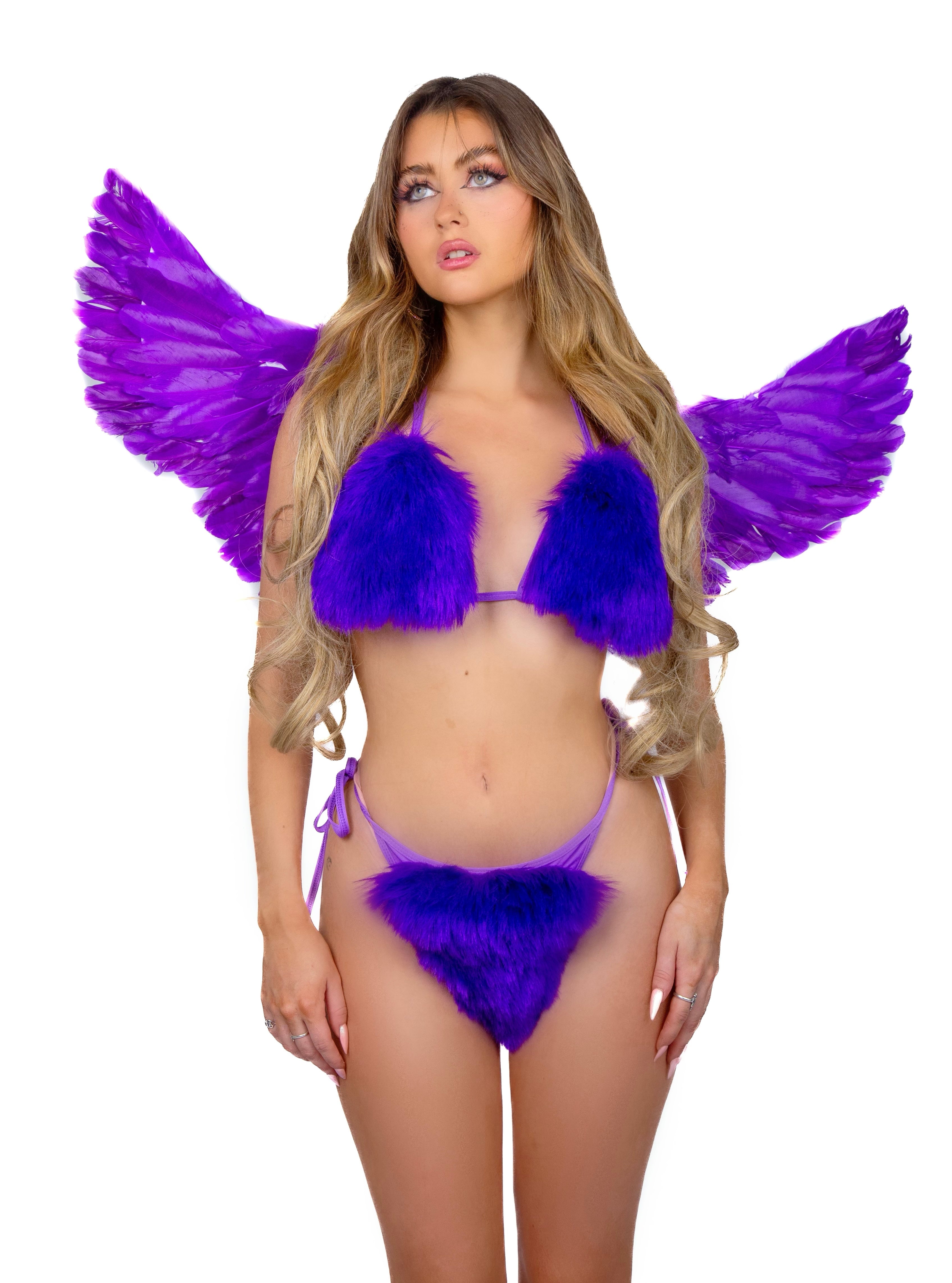 Dark Purple Angel Wings