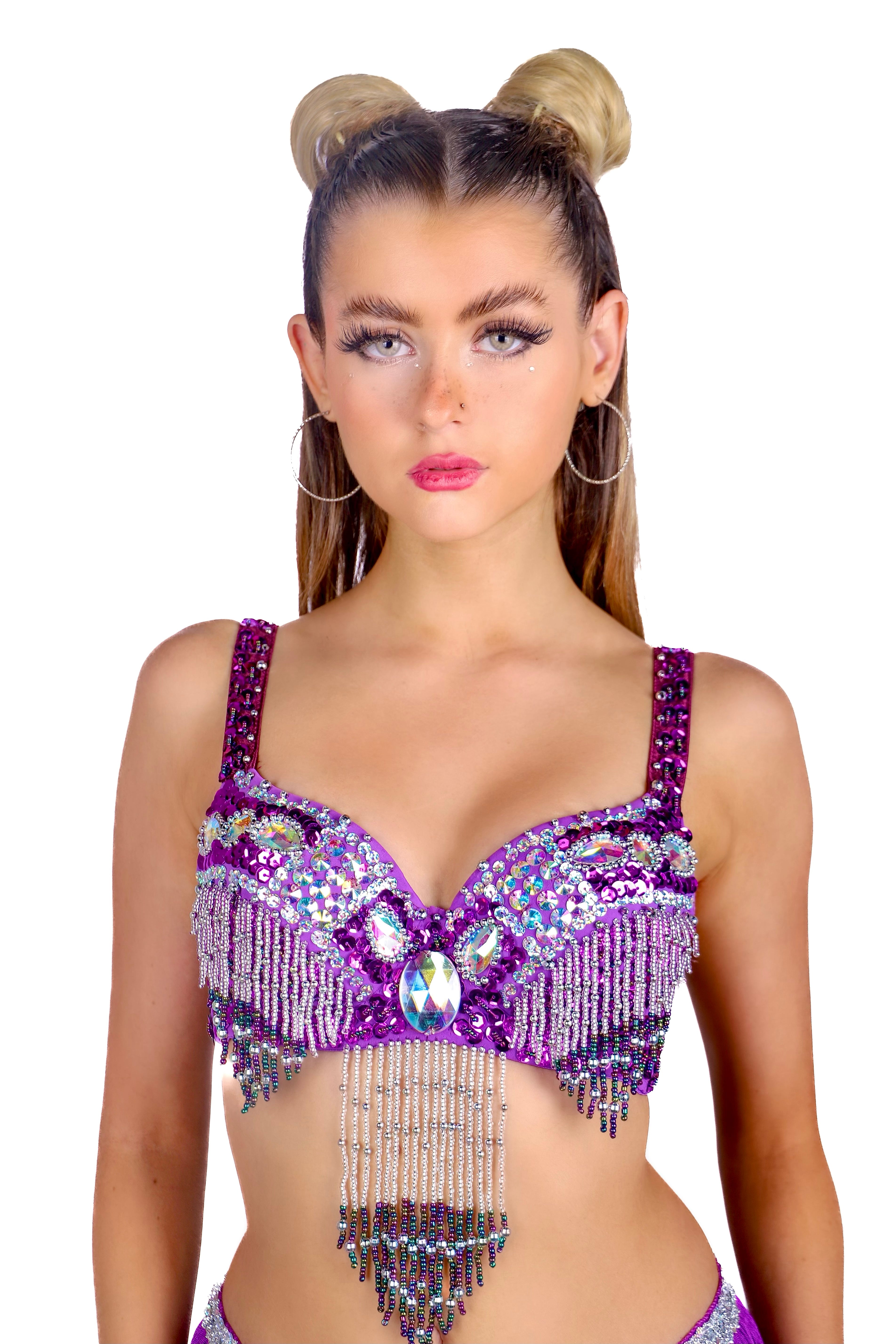 Purple Meadow Carnival Bra Top