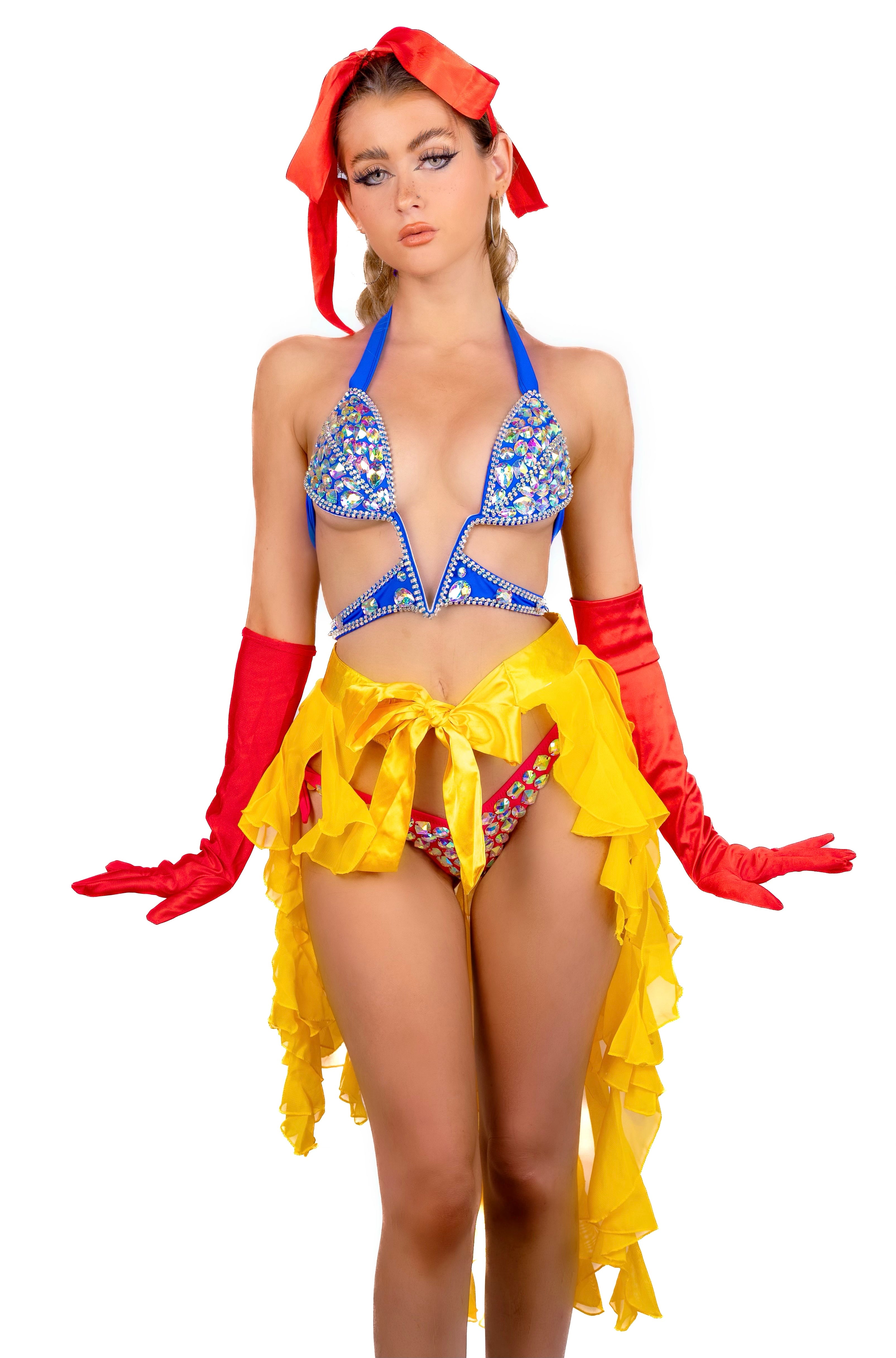 FULL OUTFIT- Baddie Snow White (5 pcs)