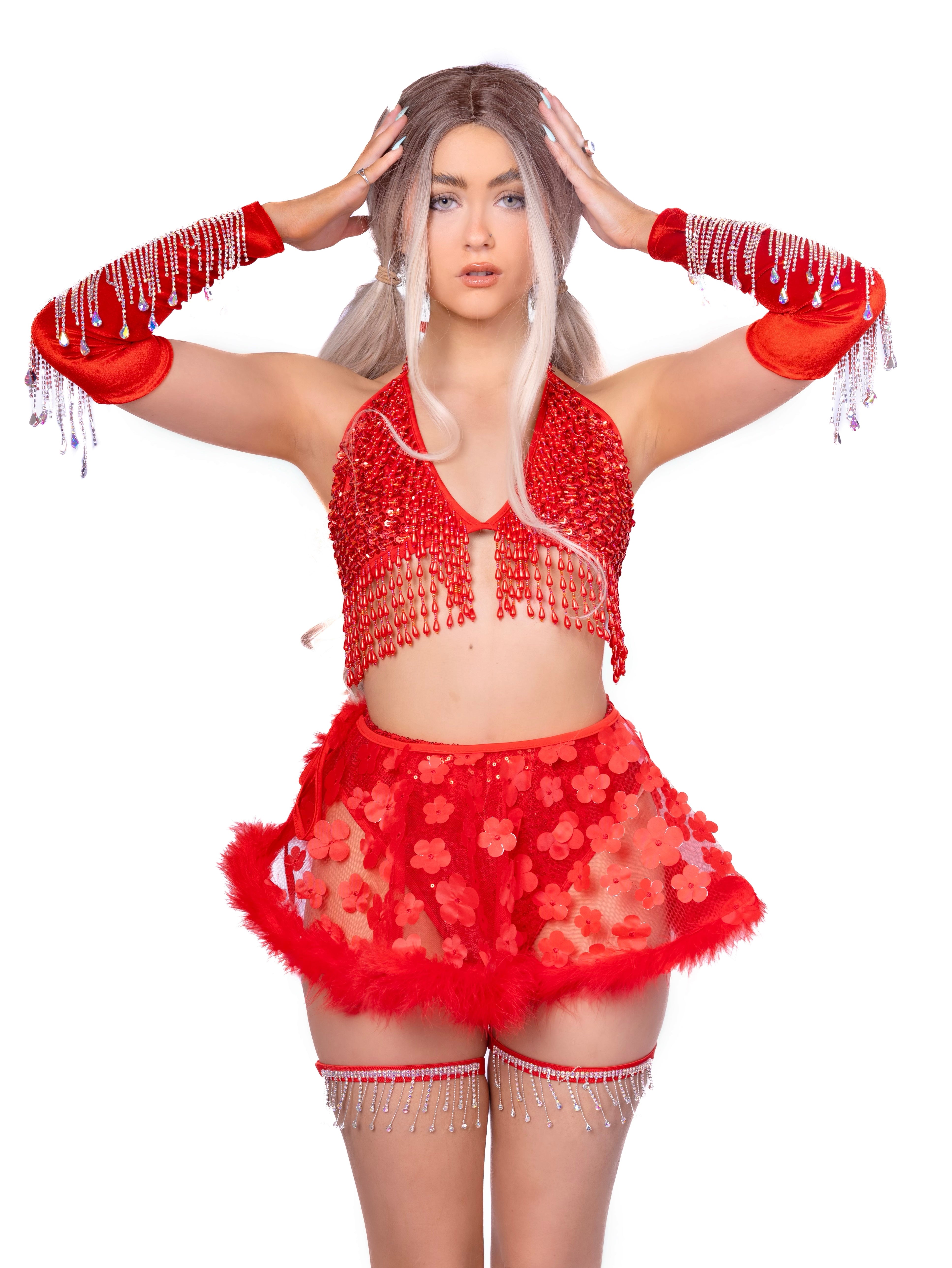 FULL OUTFIT- Ruby Blossom (6 pcs)