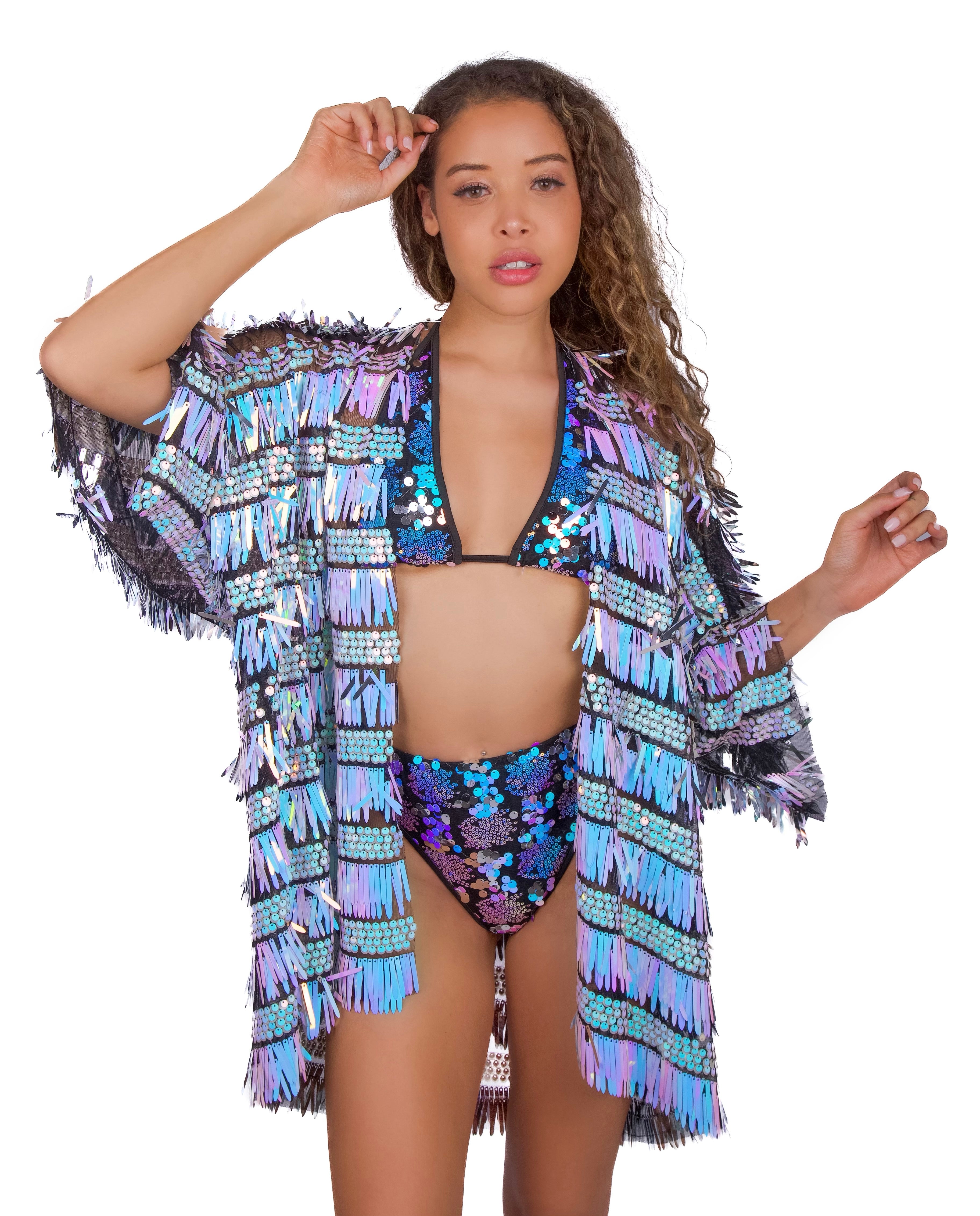 Sequin Kimono- Cosmic