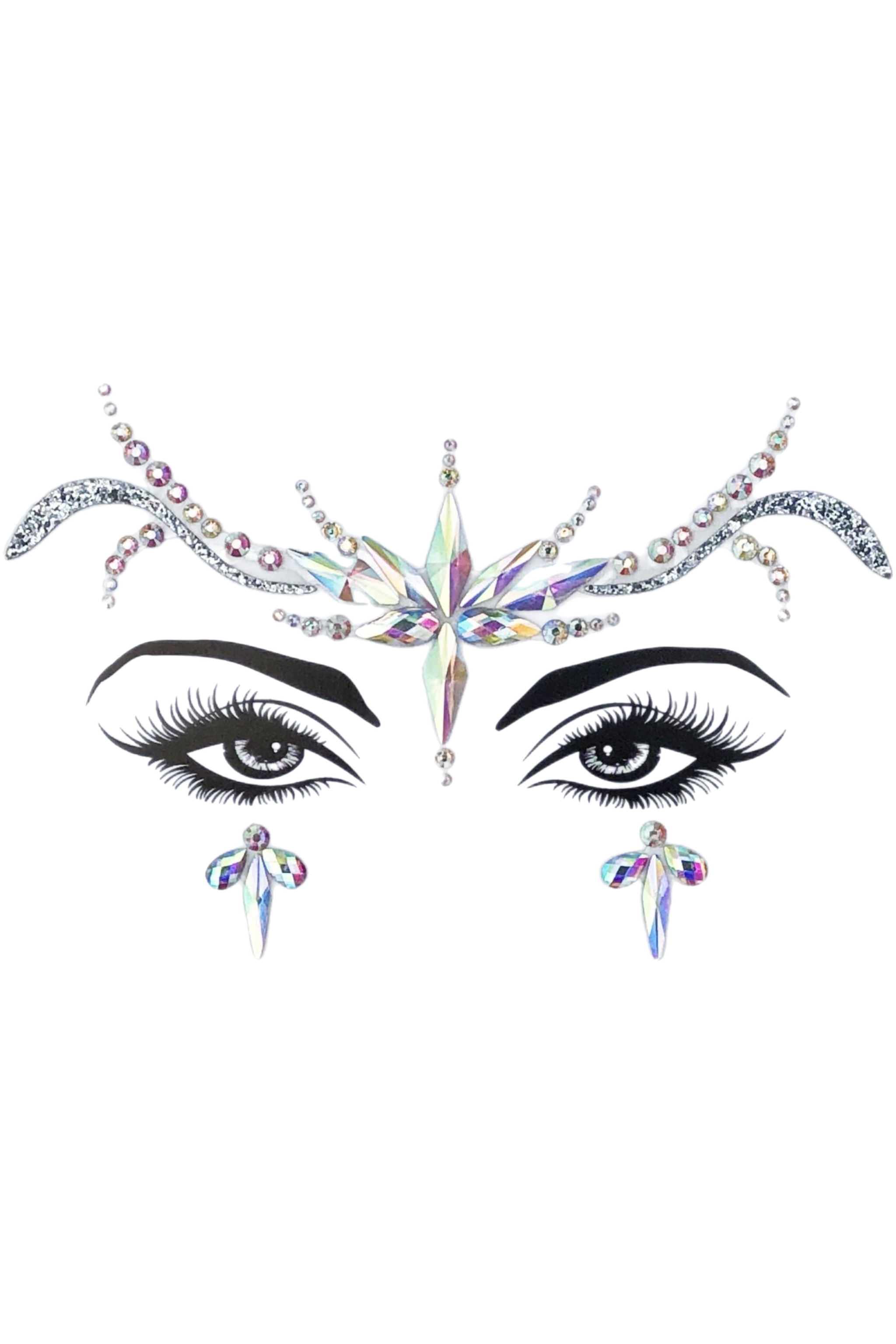 Fairy Goddess Rhinestone Crystal Face Jewels