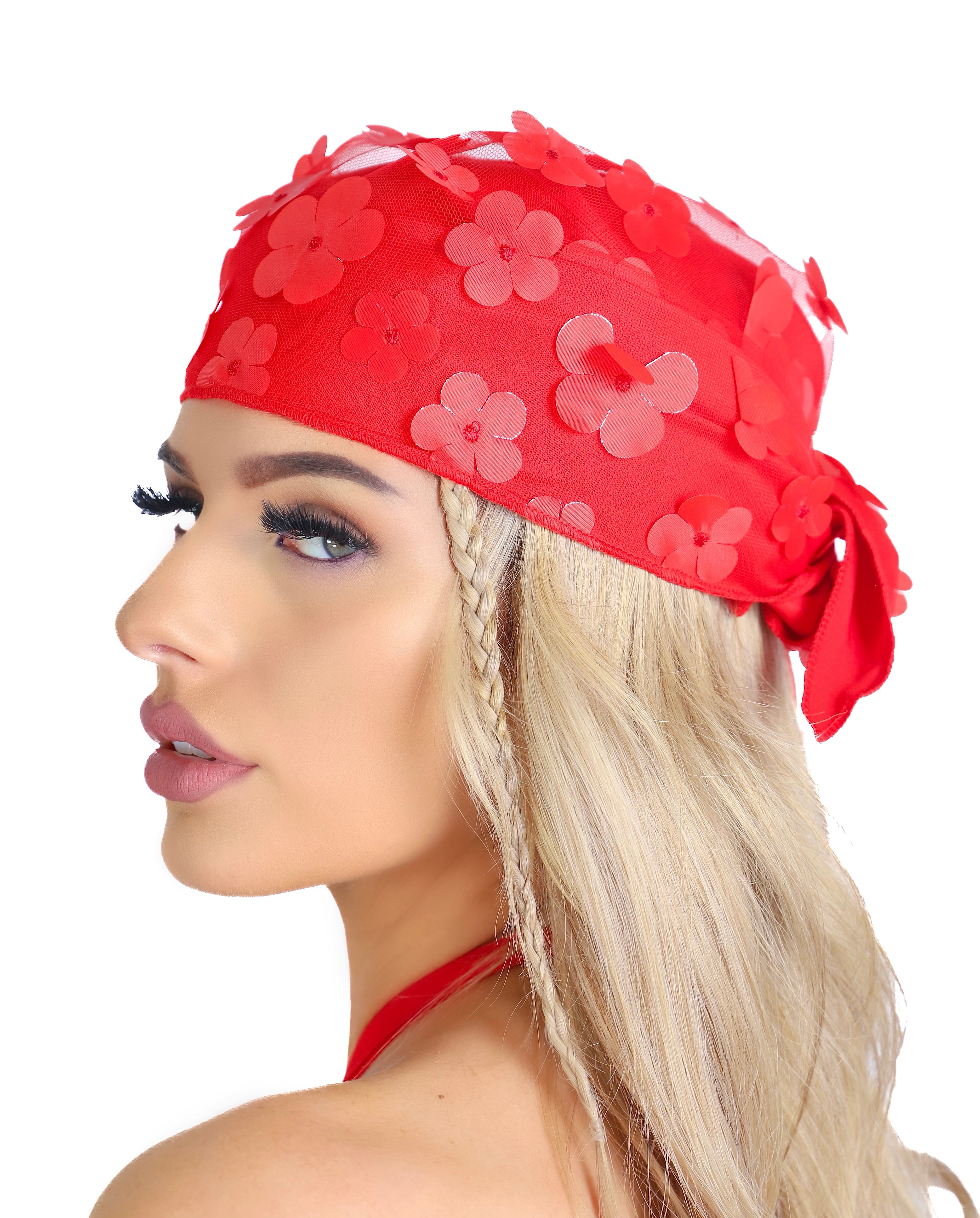Cherry Blossom 3D Head Scarf