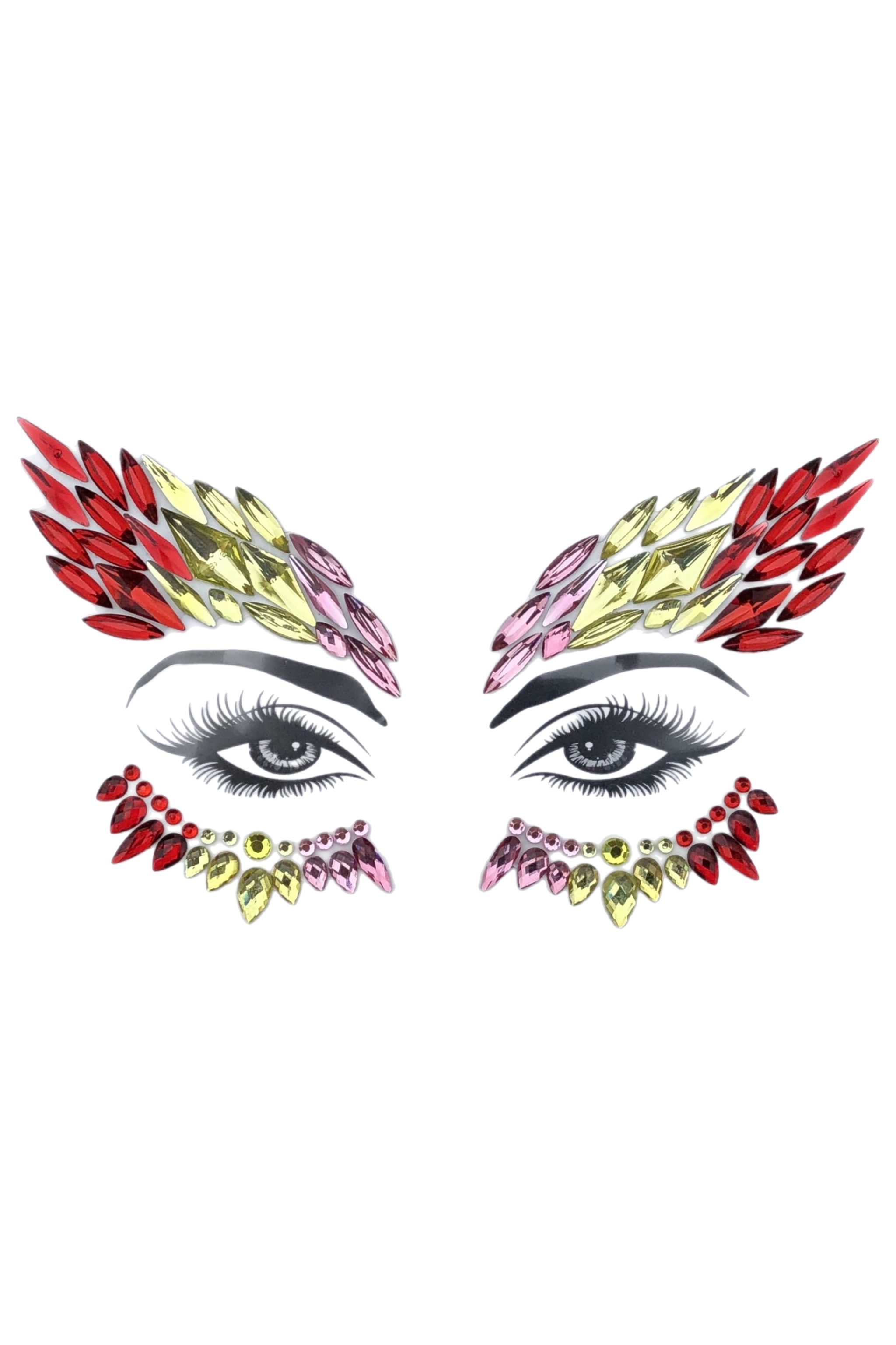 Warrior Rhinestone Crystal Face Jewels