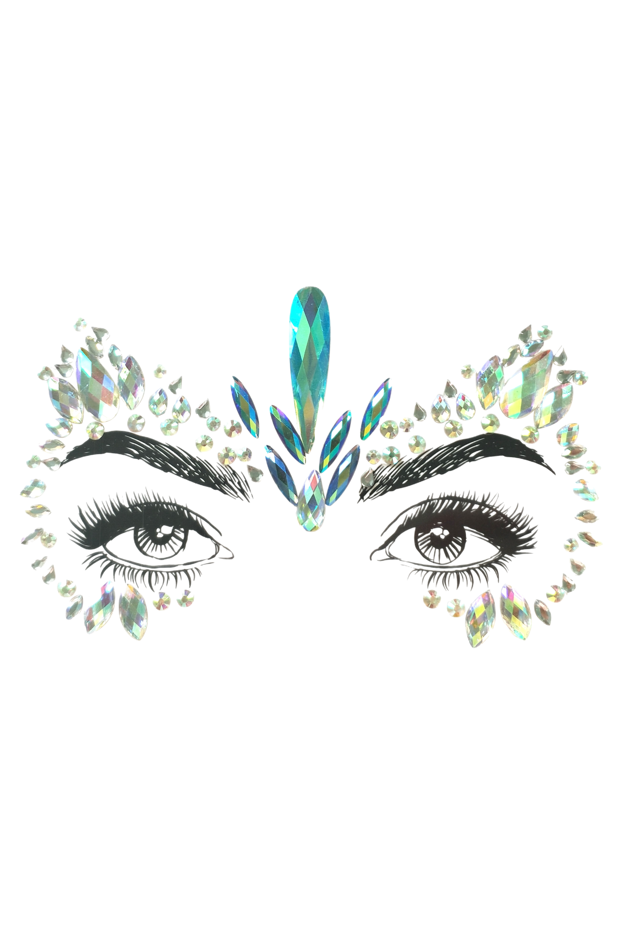 Ocean Muse Rhinestone Crystal Face Jewels