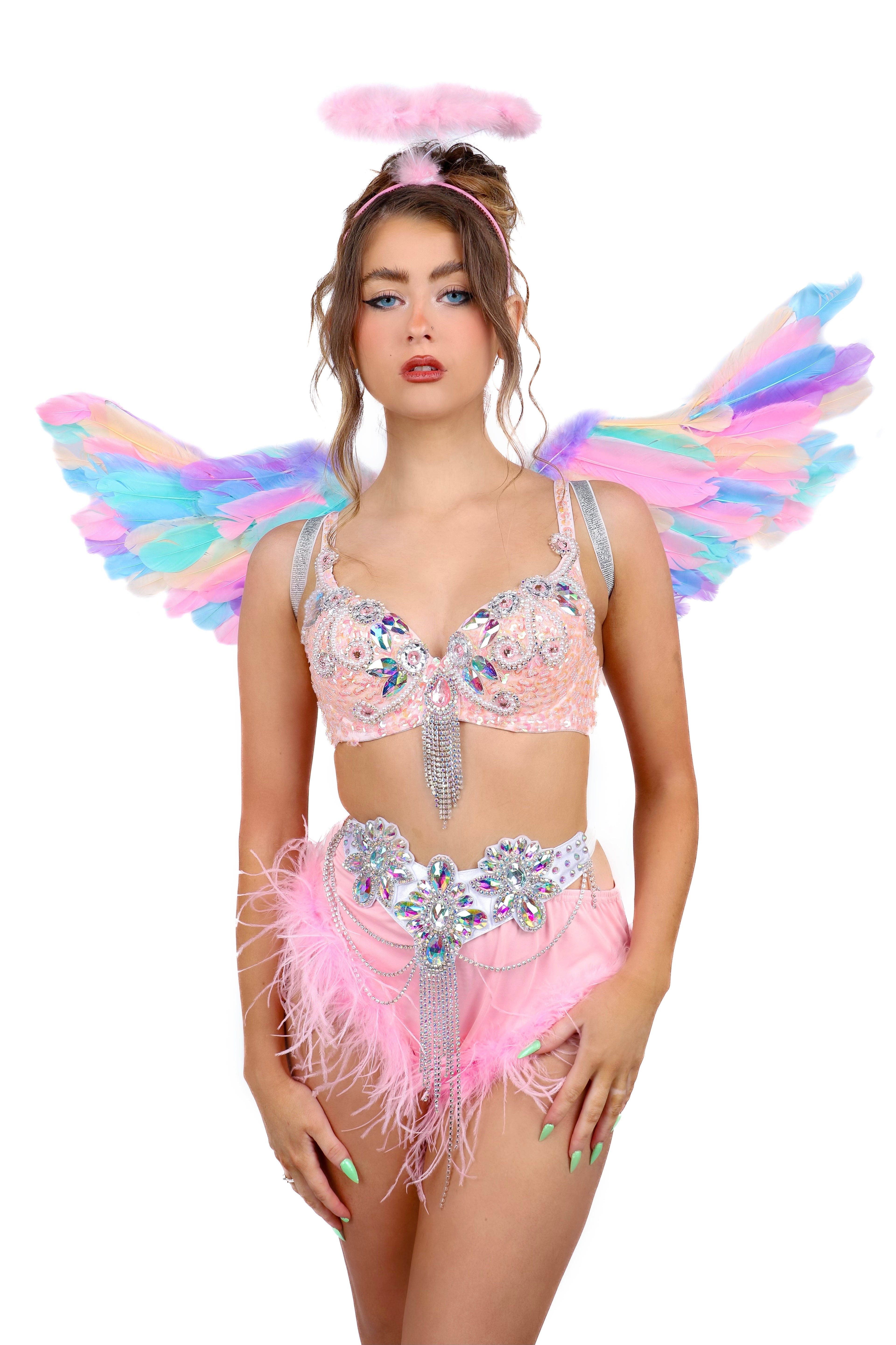 FULL OUTFIT- Pastel Pink Angel (4 pcs)