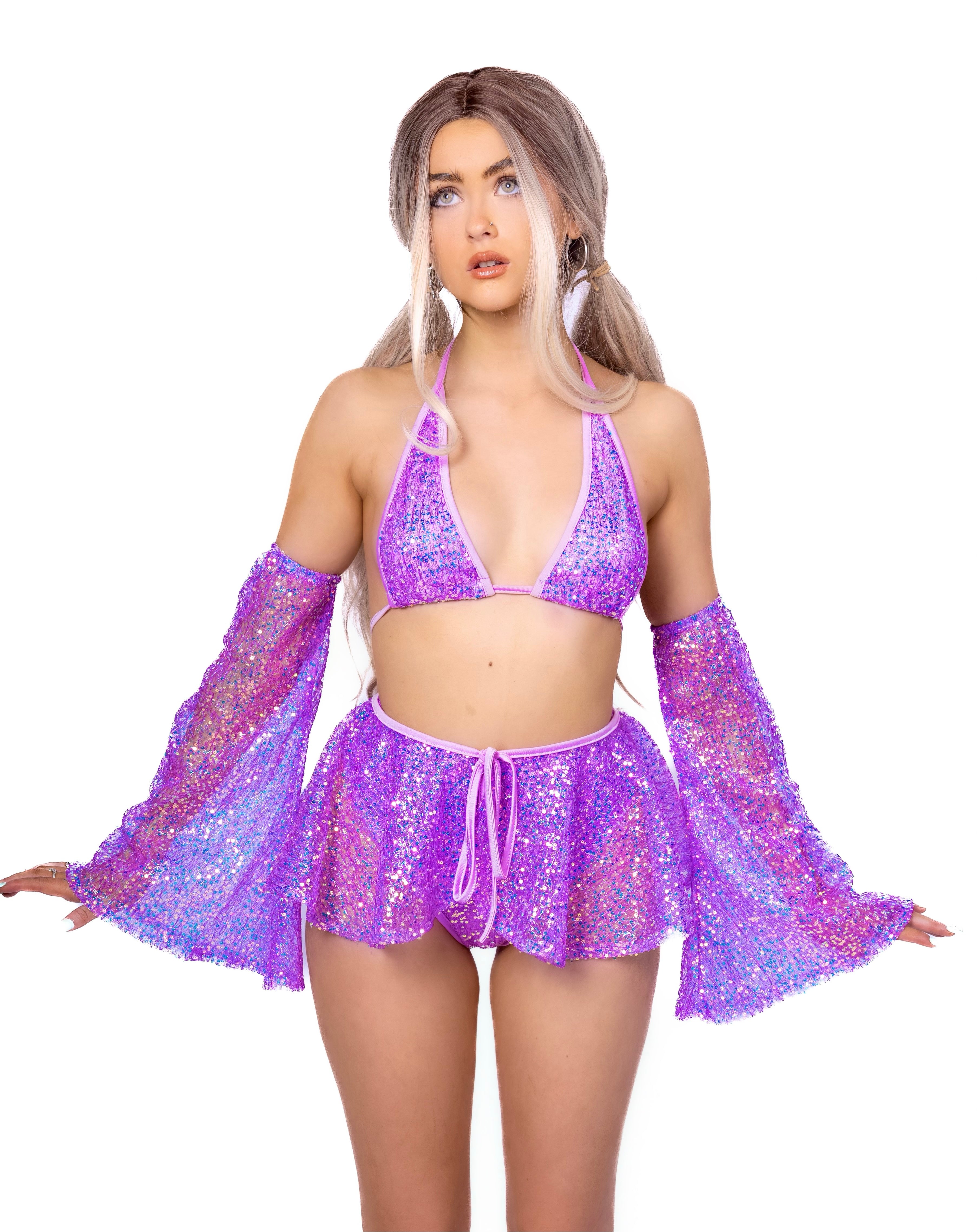 Purple Glitter Fairy Aura Sleeves