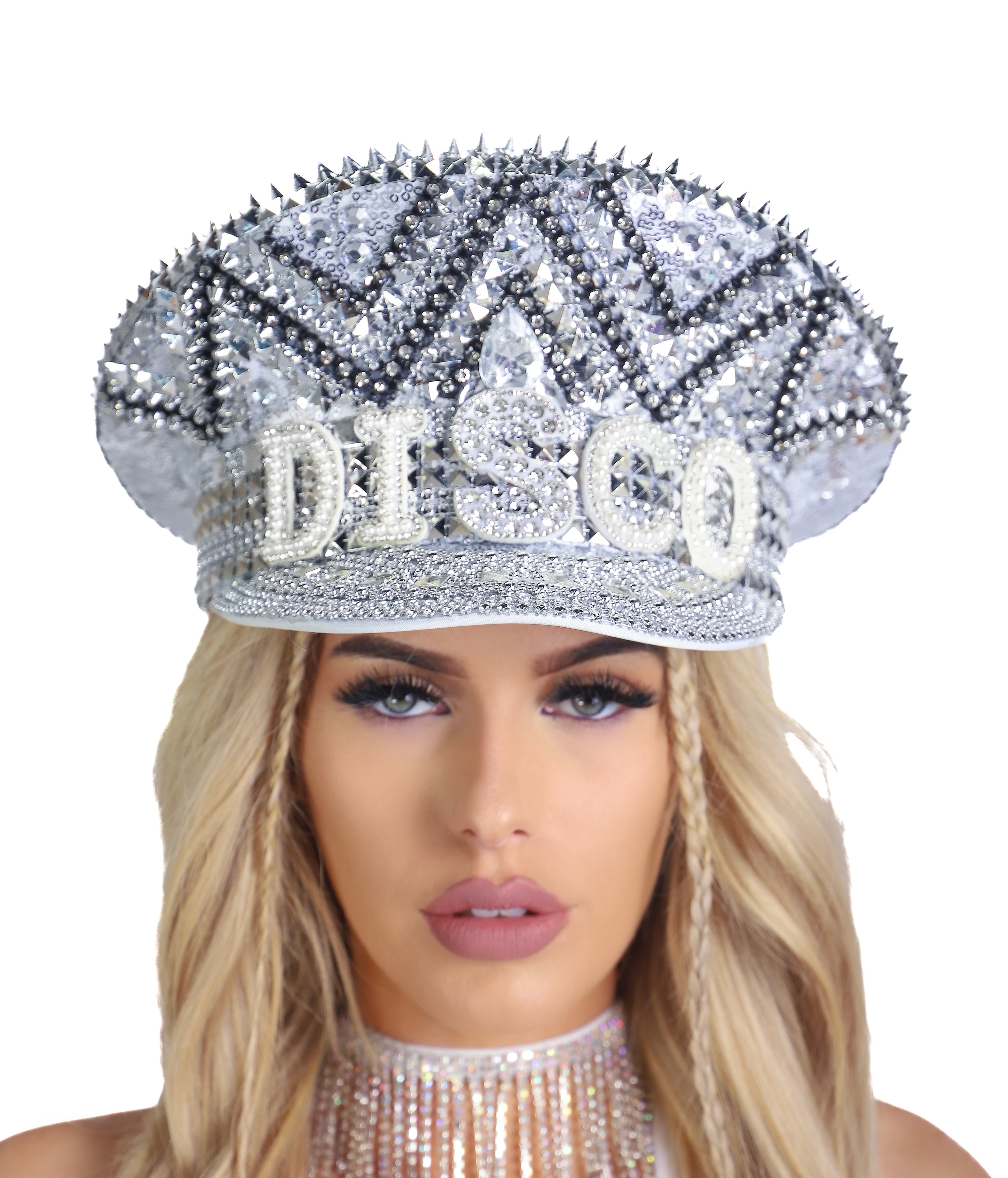 Disco Rhinestone Festival Hat