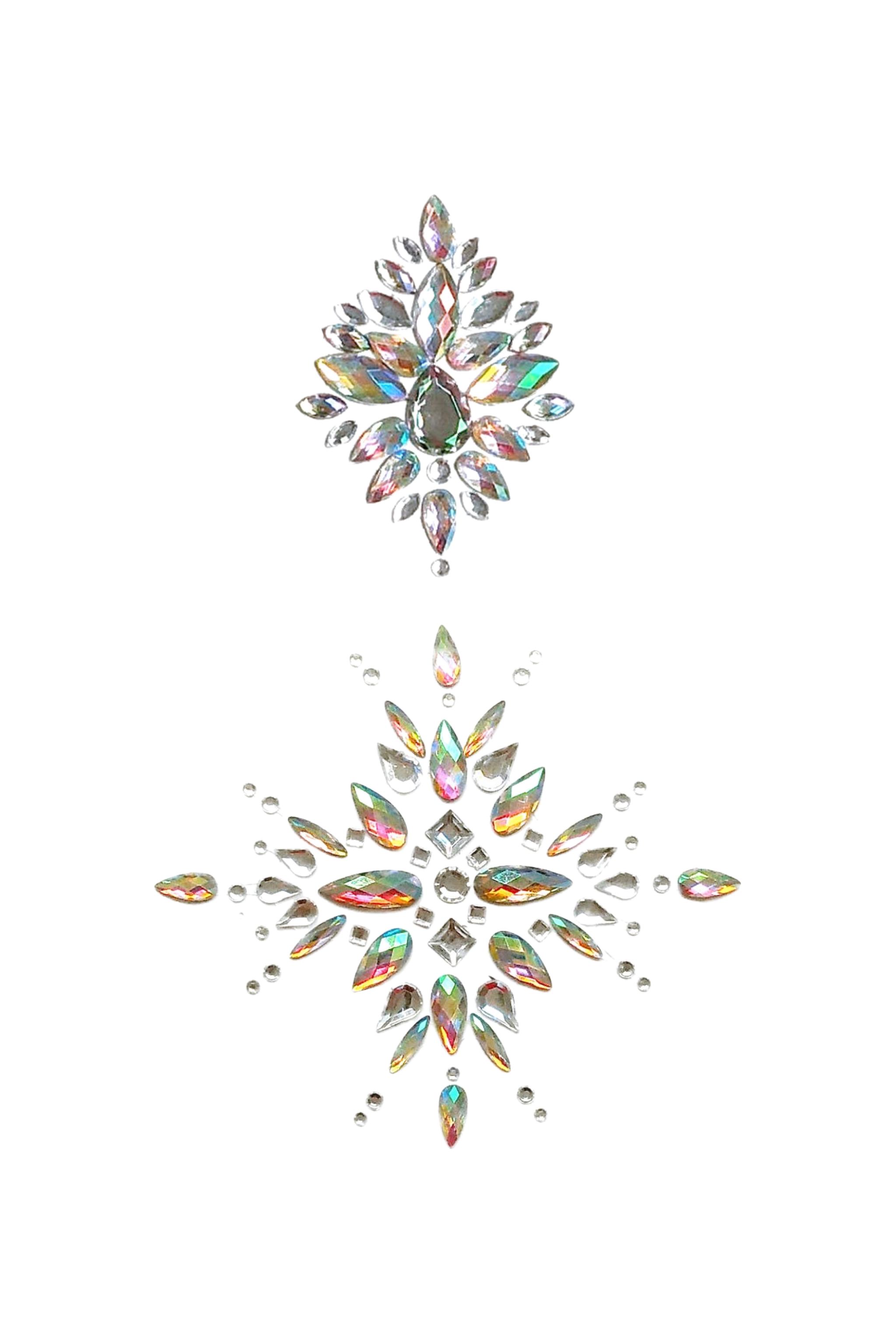 Fairy Heart Rhinestone Crystal Face & Body Jewels Set