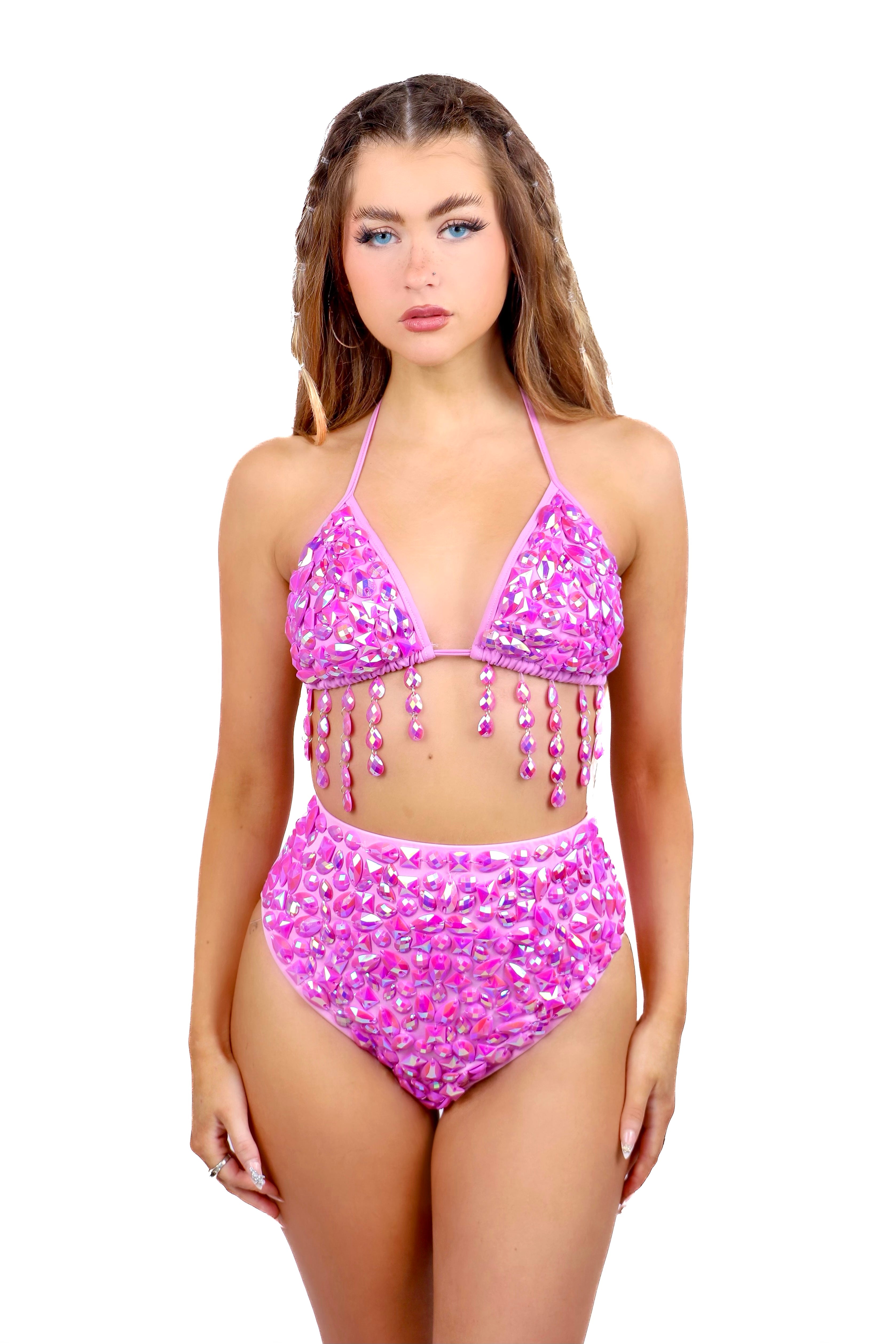 Lilac Aura Rhinestone Set