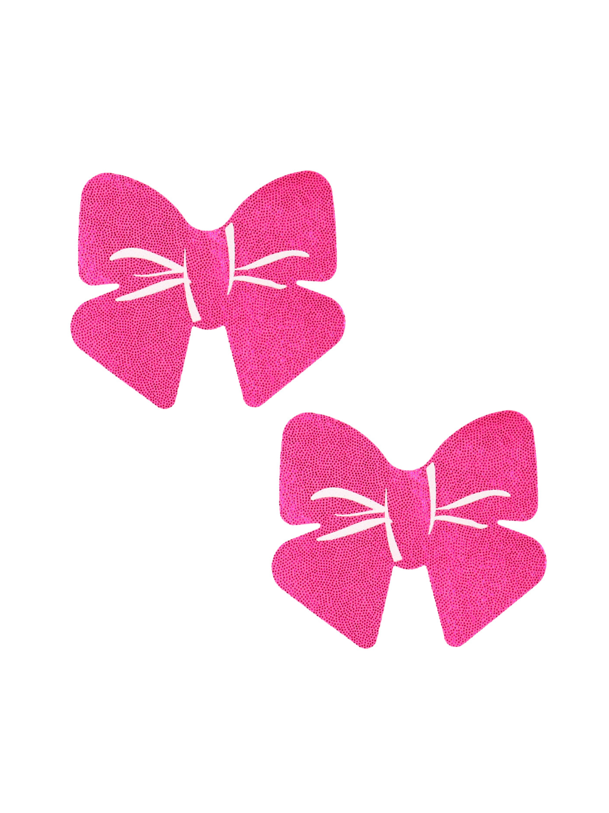 Pinky White Bow Pasties