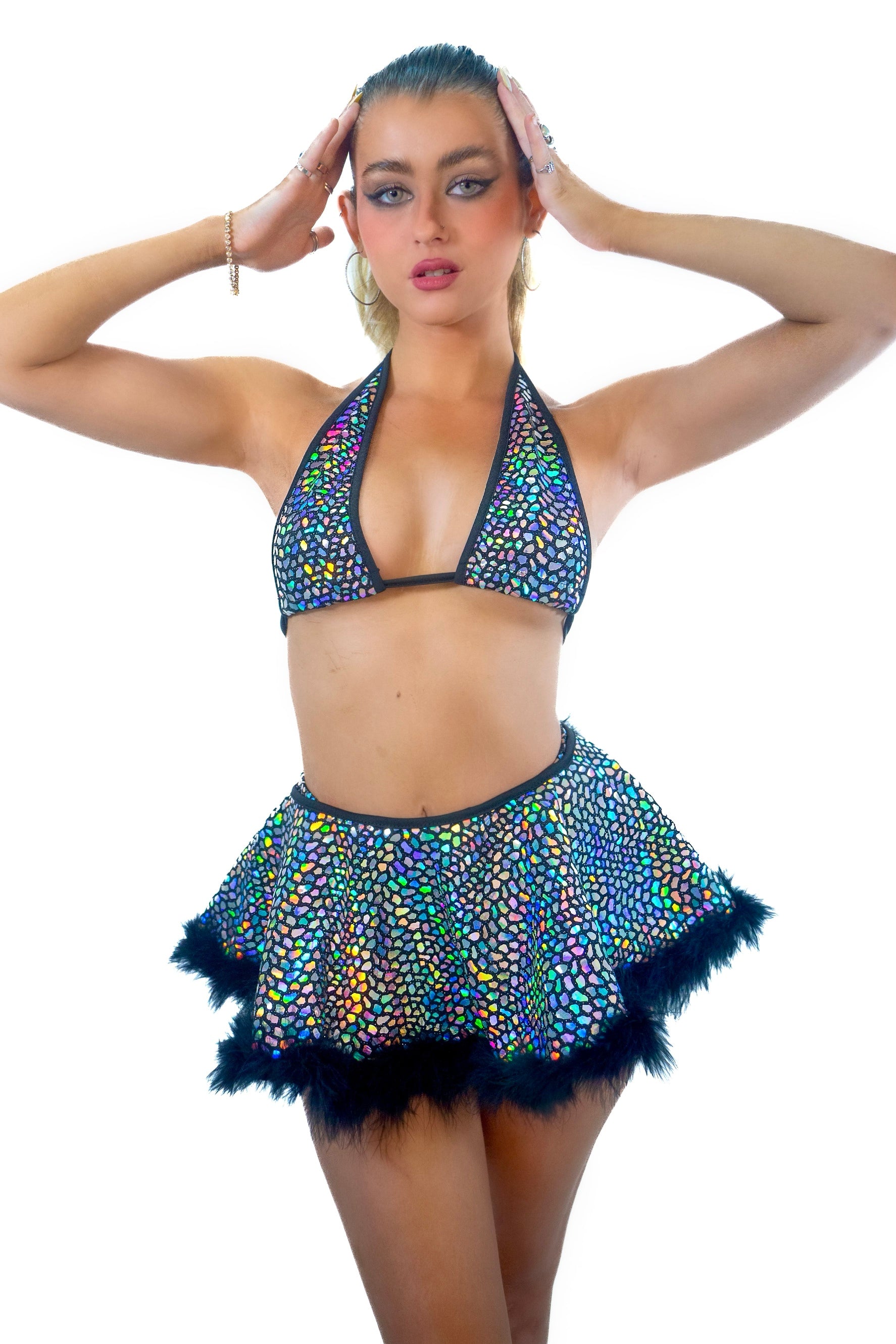 Holographic Fairy Aura Skirt