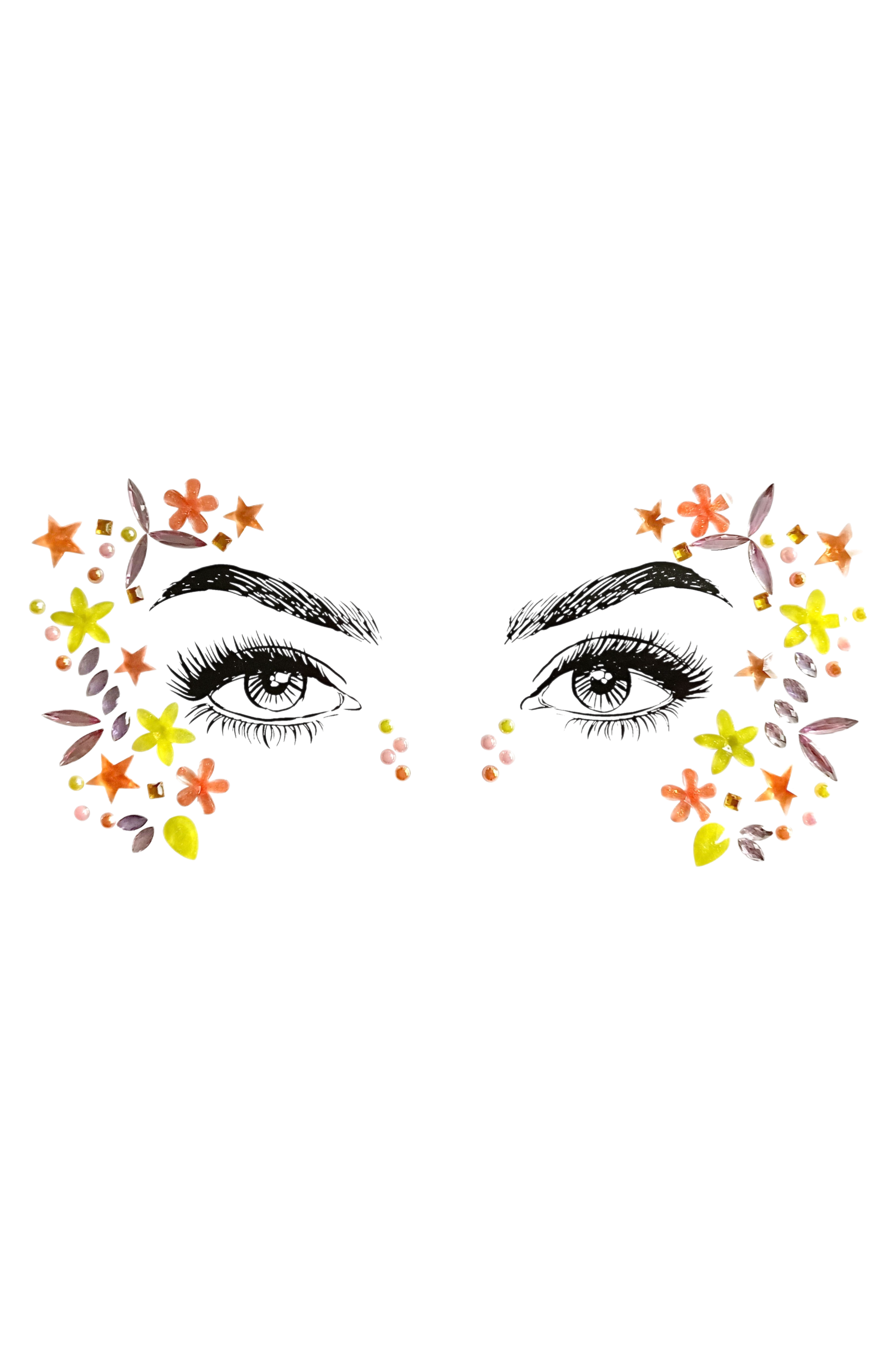 Playful Nature Rhinestone Crystal Face Jewels