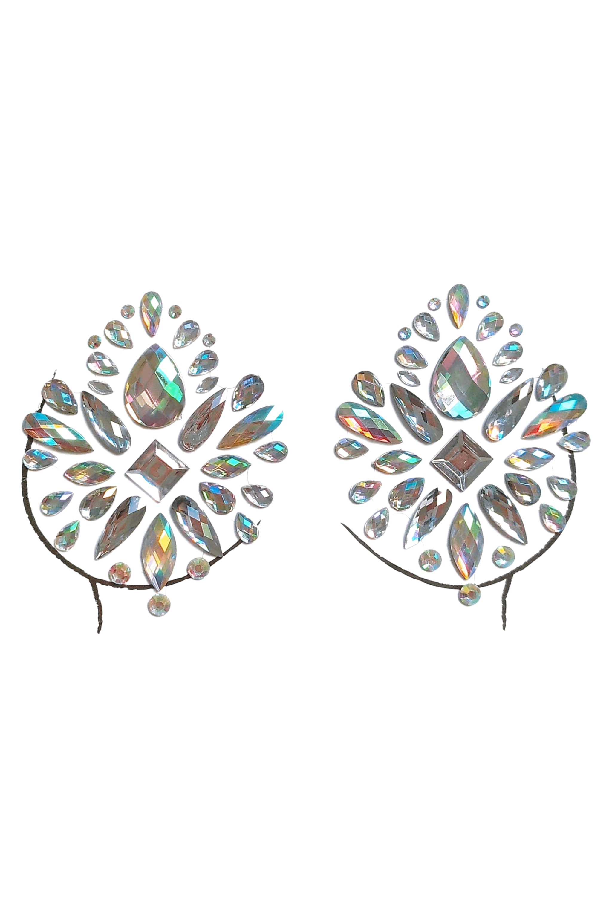 Rhinestone Crystal Pasties Jewels, Body/Chest Jewels