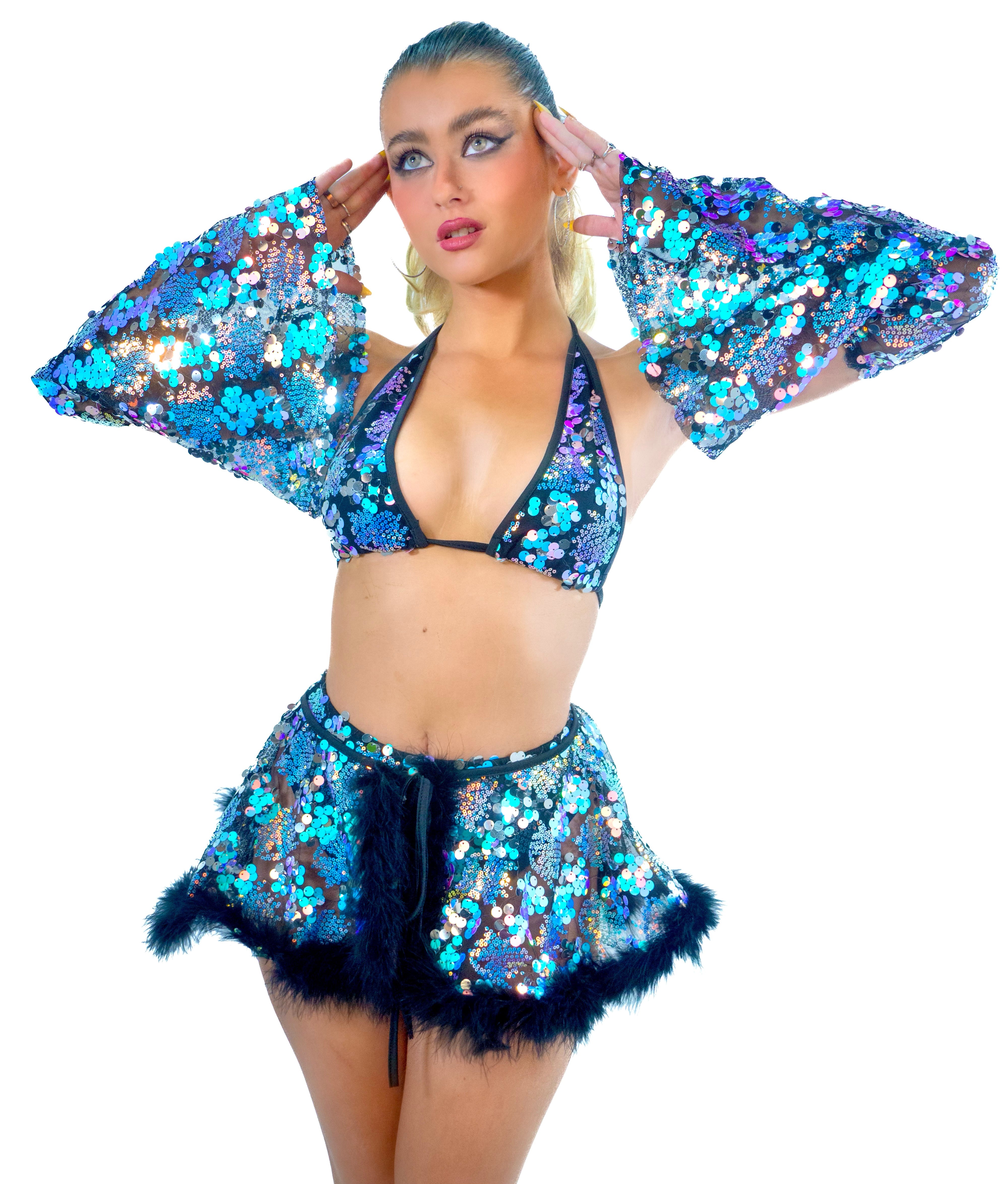 Black Iridescent Fairy Aura Set