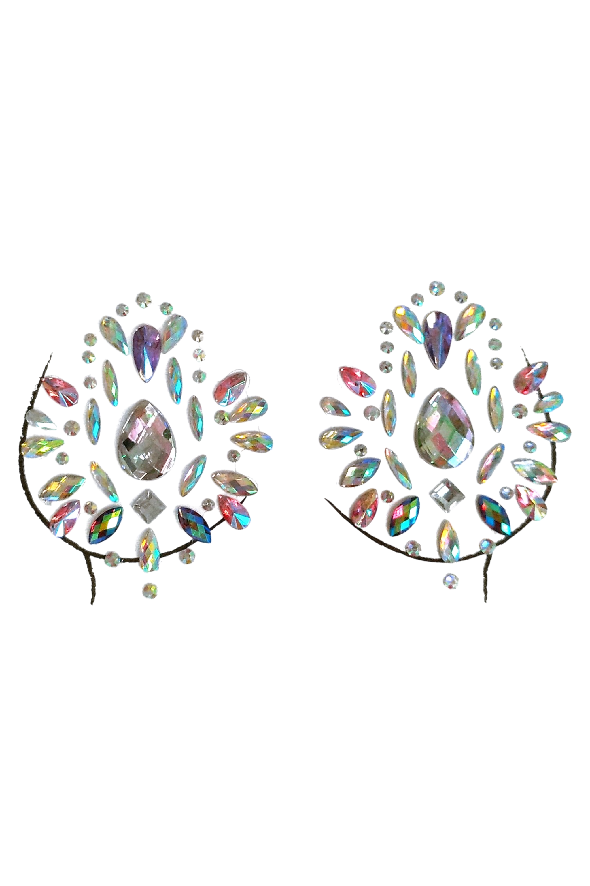 Amazon Fairy Rhinestone Crystal Body Jewels, Pasties