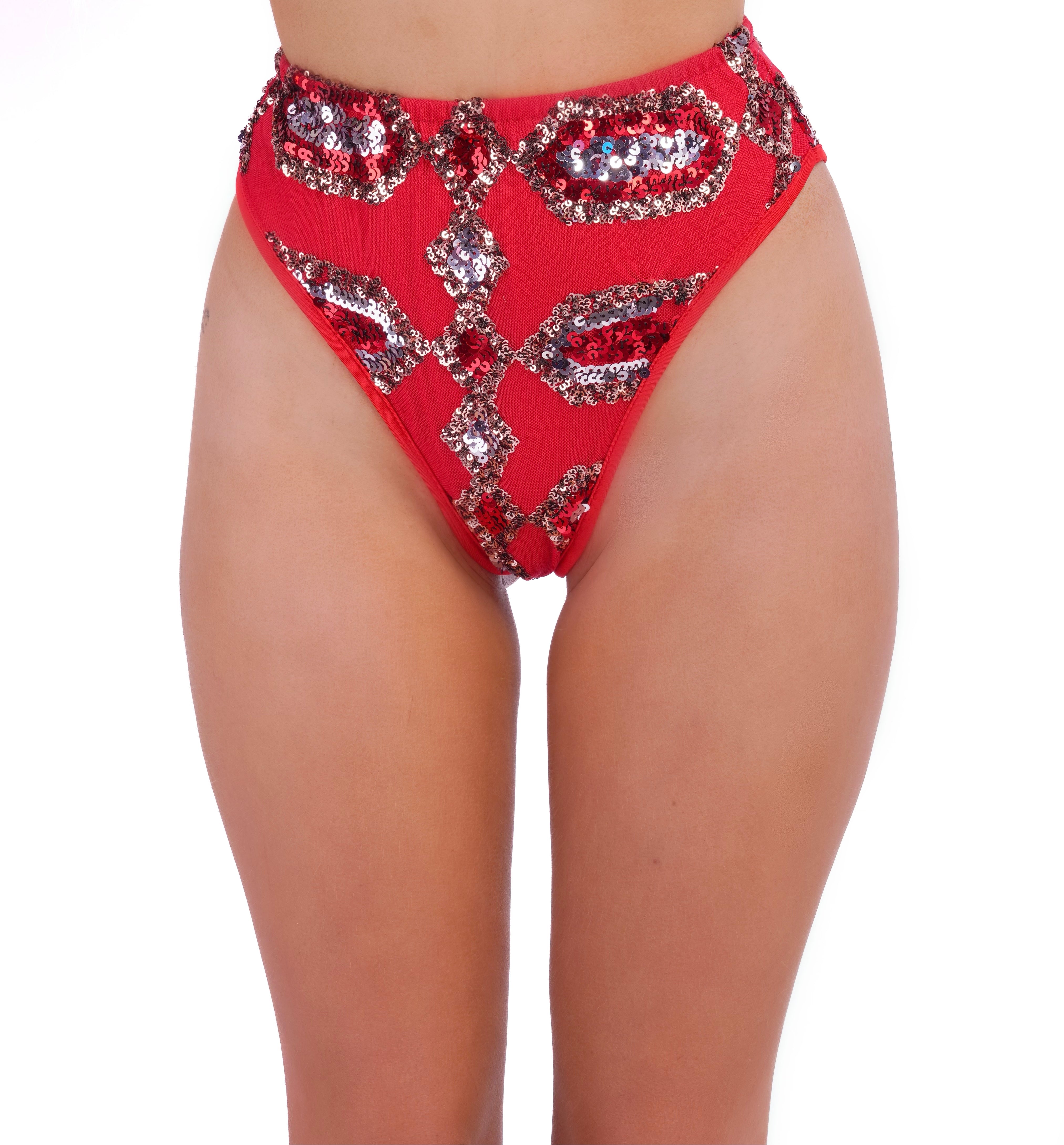 Ruby Bronze Goddess Sequin Bottoms