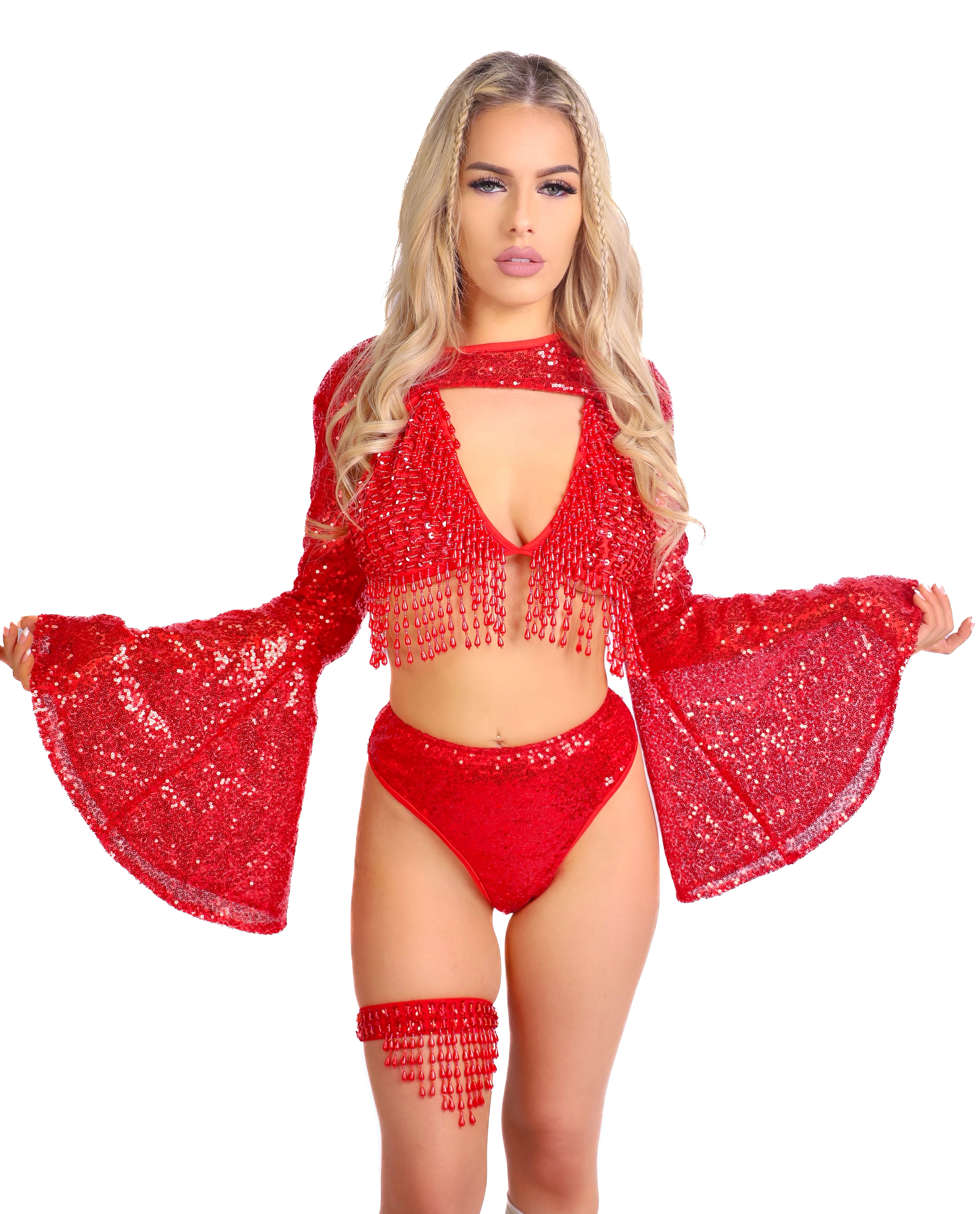 FULL OUTFIT- Ruby Goddess (4 pcs)