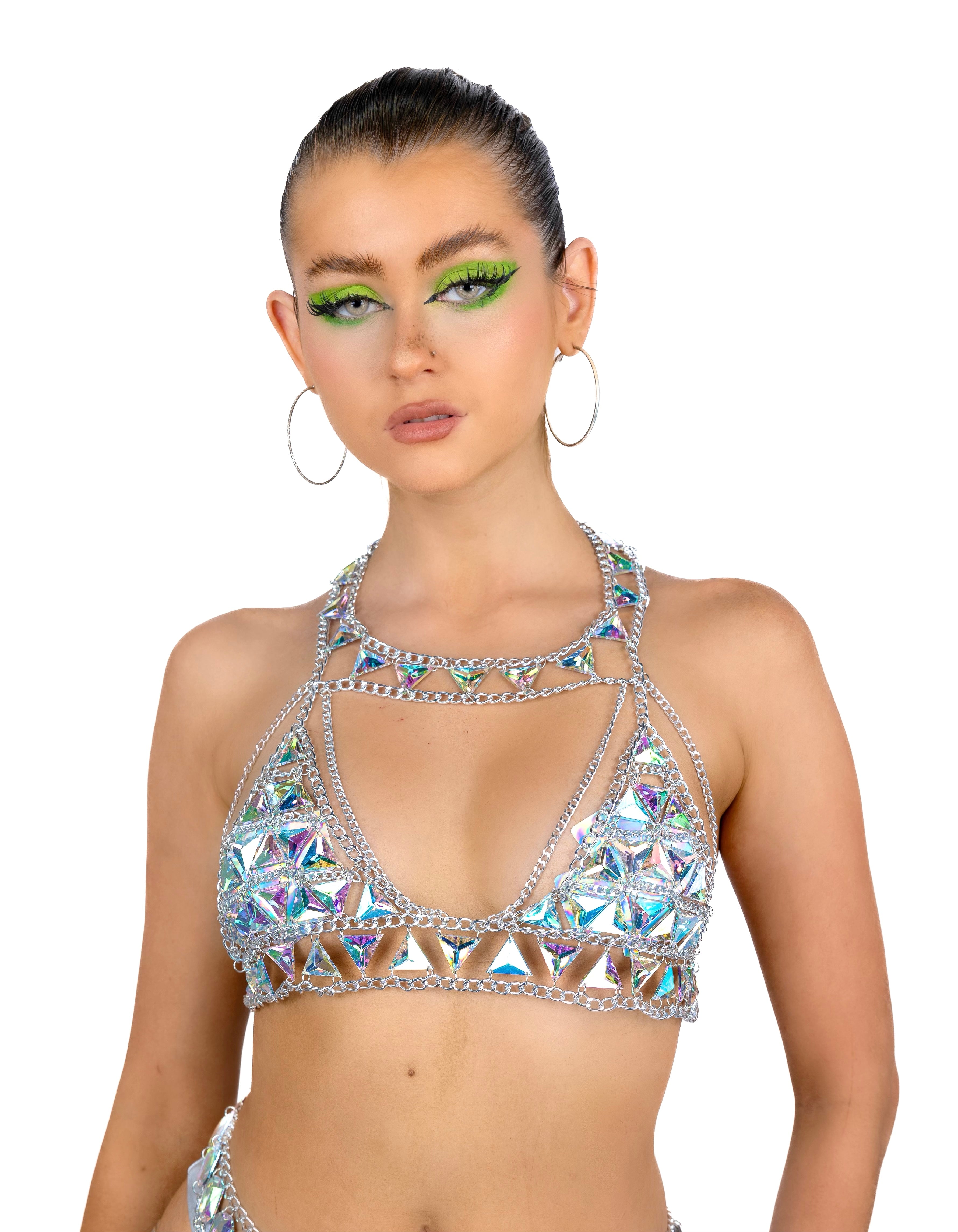 Iridescent Aura Bejeweled Set