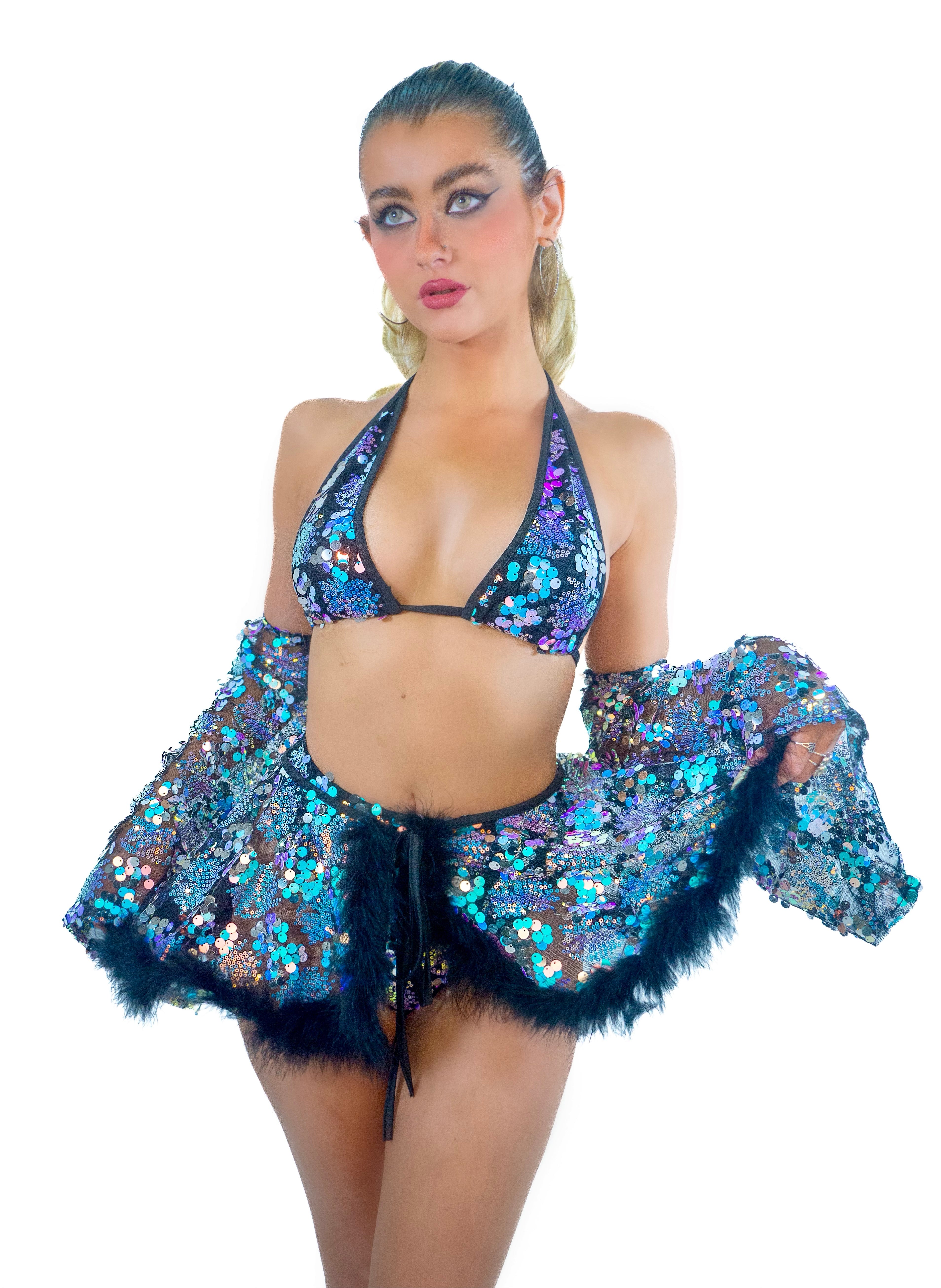 Black Iridescent Fairy Aura Set