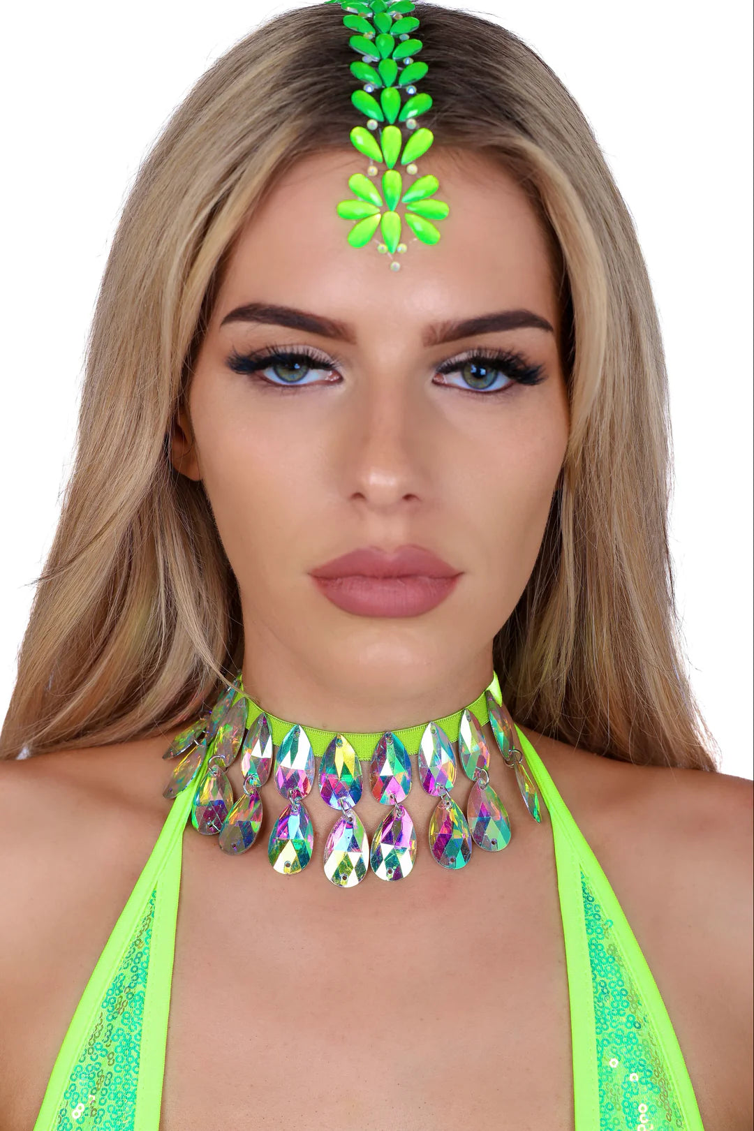 Iridescent Gem Necklace
