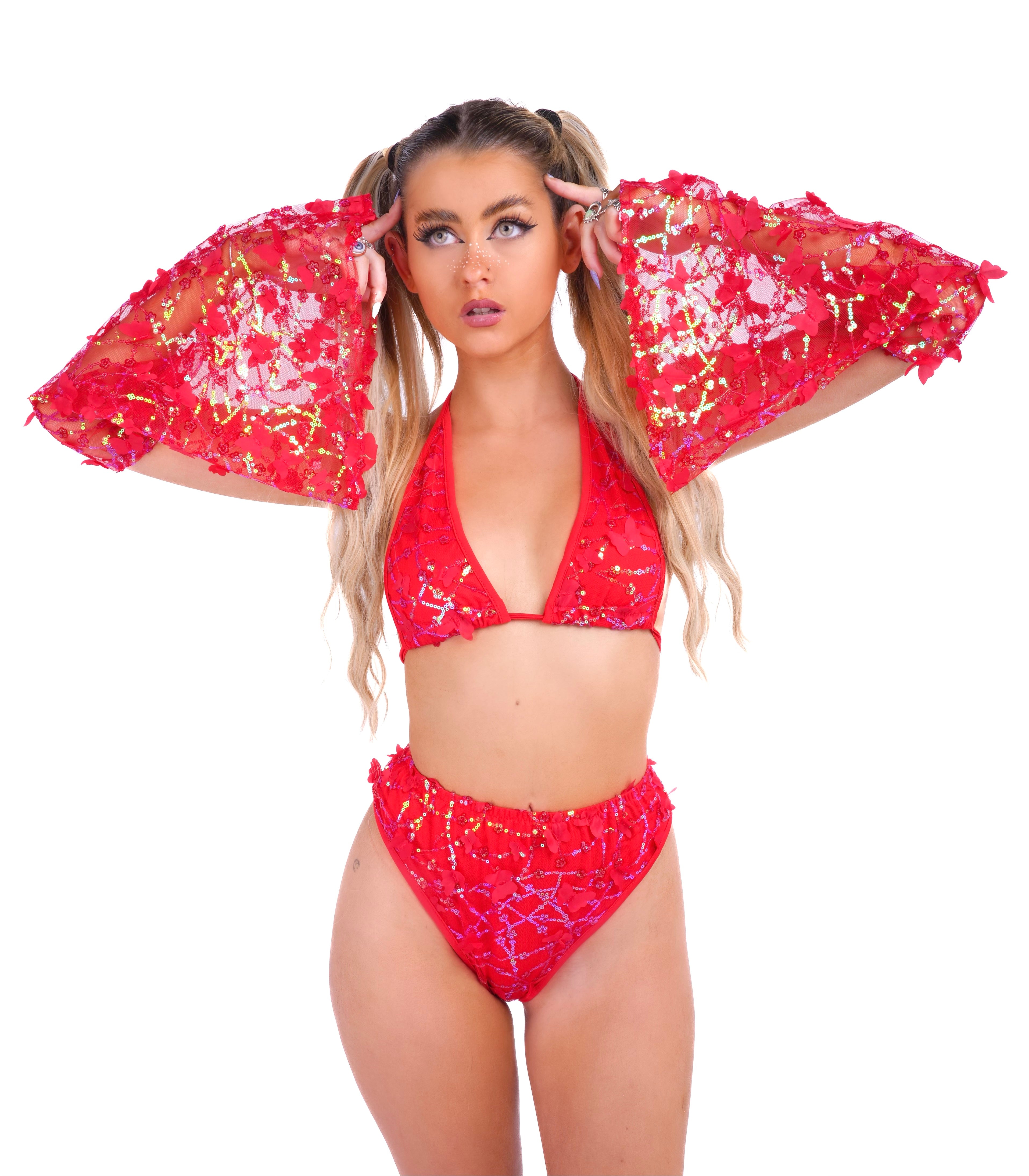 Ruby Butterfly Blossom Set (3 pc)